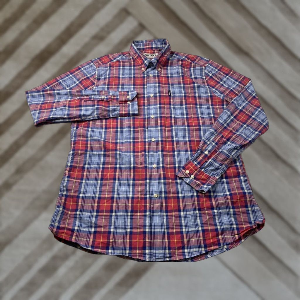 Barbour Barbour Men's Tailored Highland Check Long Sleeve Button-Up Shirt Plaid Medium Size US M / EU 48-50 / 2 - 1 Thumbnail