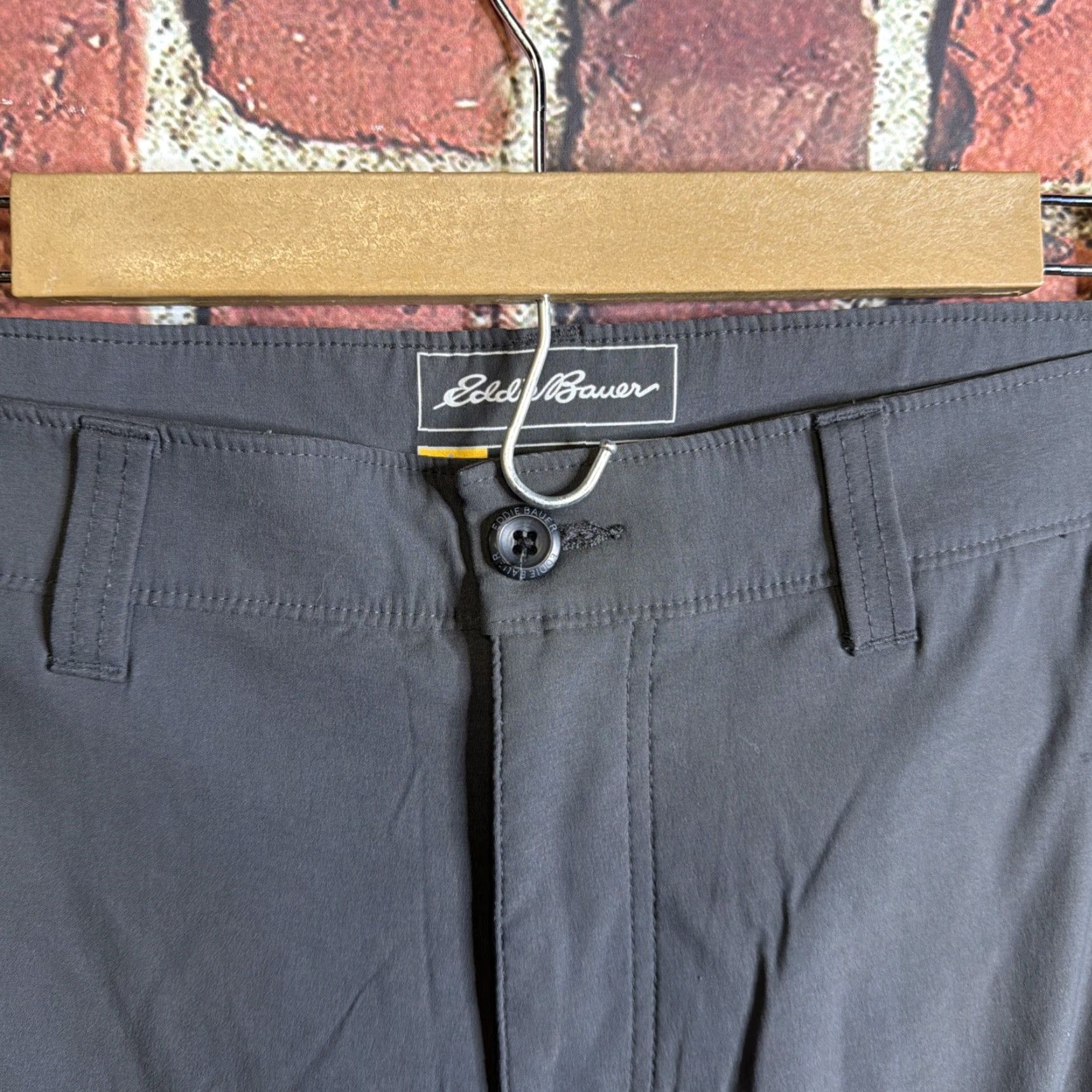 Eddie Bauer Eddie Bauer Pants Mens 35x34 Gray Travex Chino Performance Stretch Travel Size US 35 - 2 Thumbnail