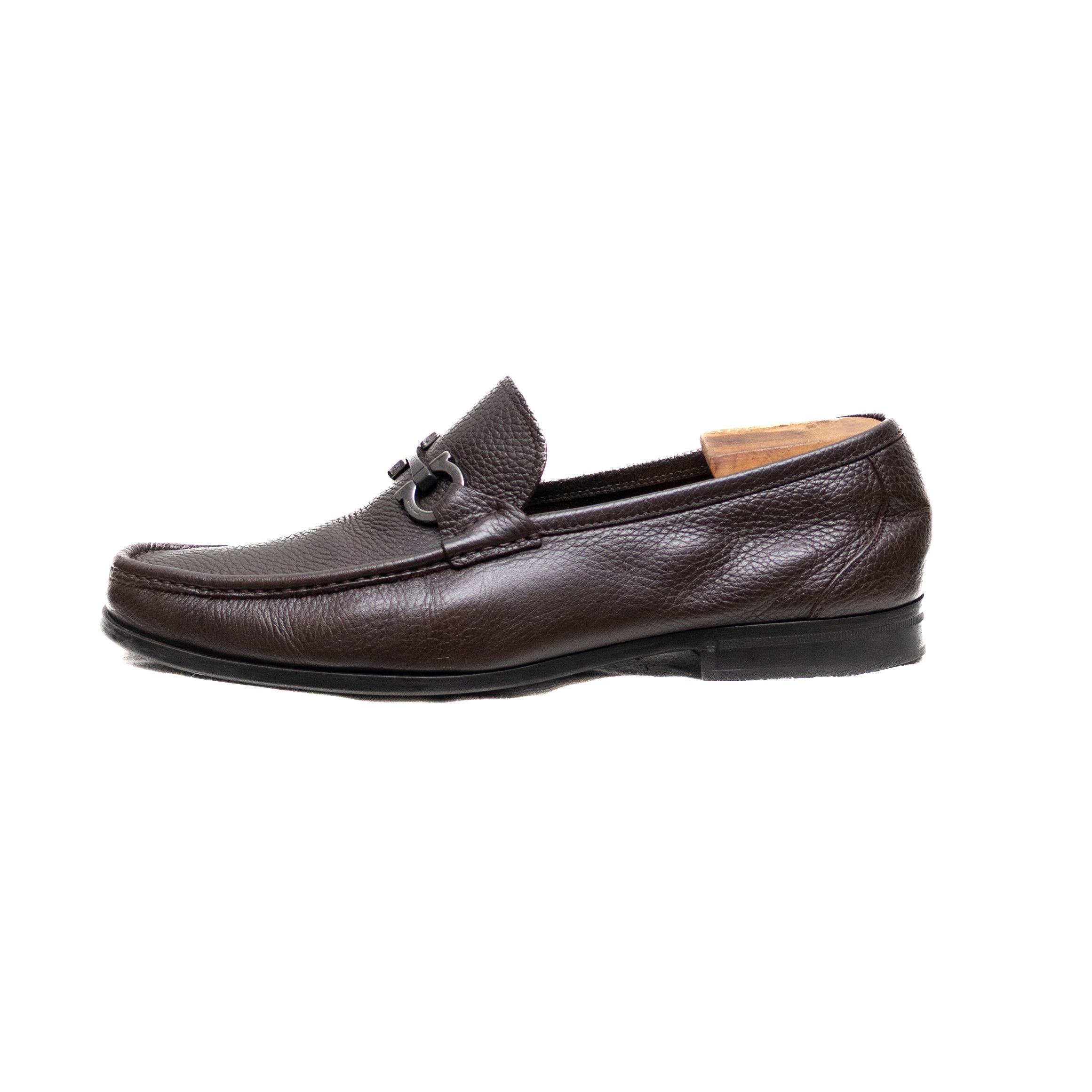 Salvatore Ferragamo $850 SALVATORE FERRAGAMO Gancini Bit Loafer Brown Size US 12 / EU 45 - 2 Thumbnail