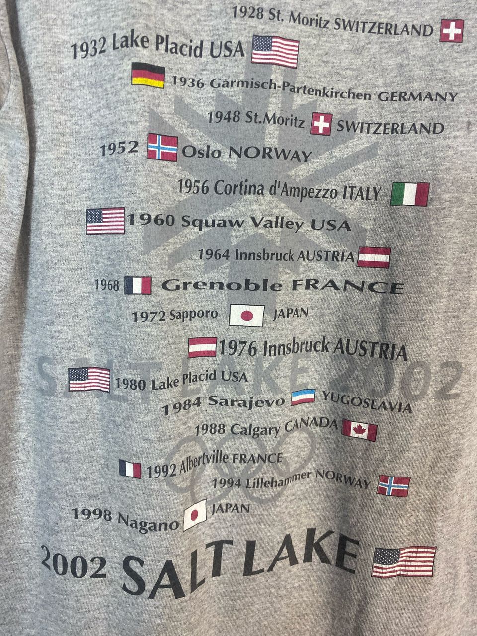 USA Olympics × Vintage Vintage Olympic winter game salt lake 2002 tshirt Size US S / EU 44-46 / 1 - 4 Thumbnail