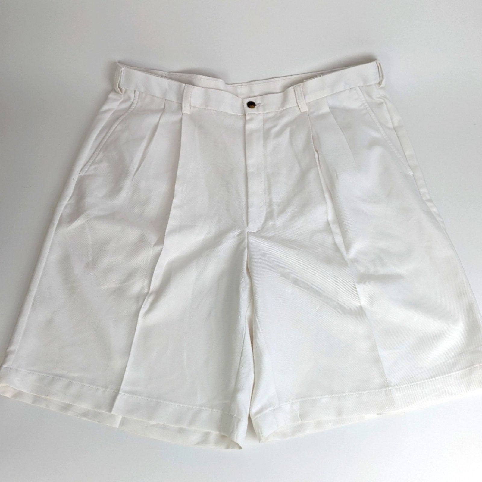 Haggar Haggar Men's White Dress Shorts 40 Size US 40 / EU 56 - 1 Thumbnail