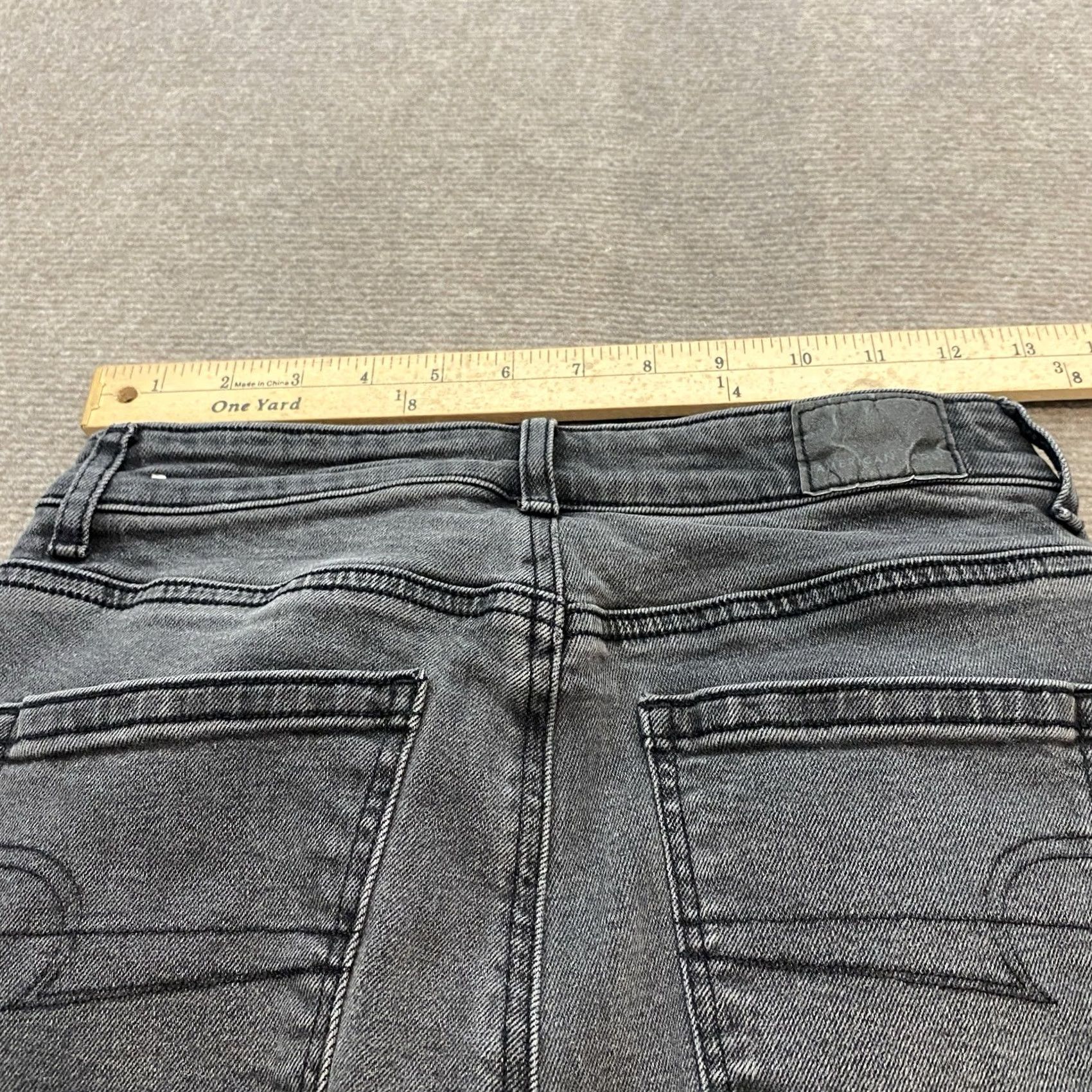 Vintage American Eagle Mom Jeans Womens 0 Regular Black High Rise Stretch Denim Pants Size 25" / US 0 / IT 36 - 7 Thumbnail