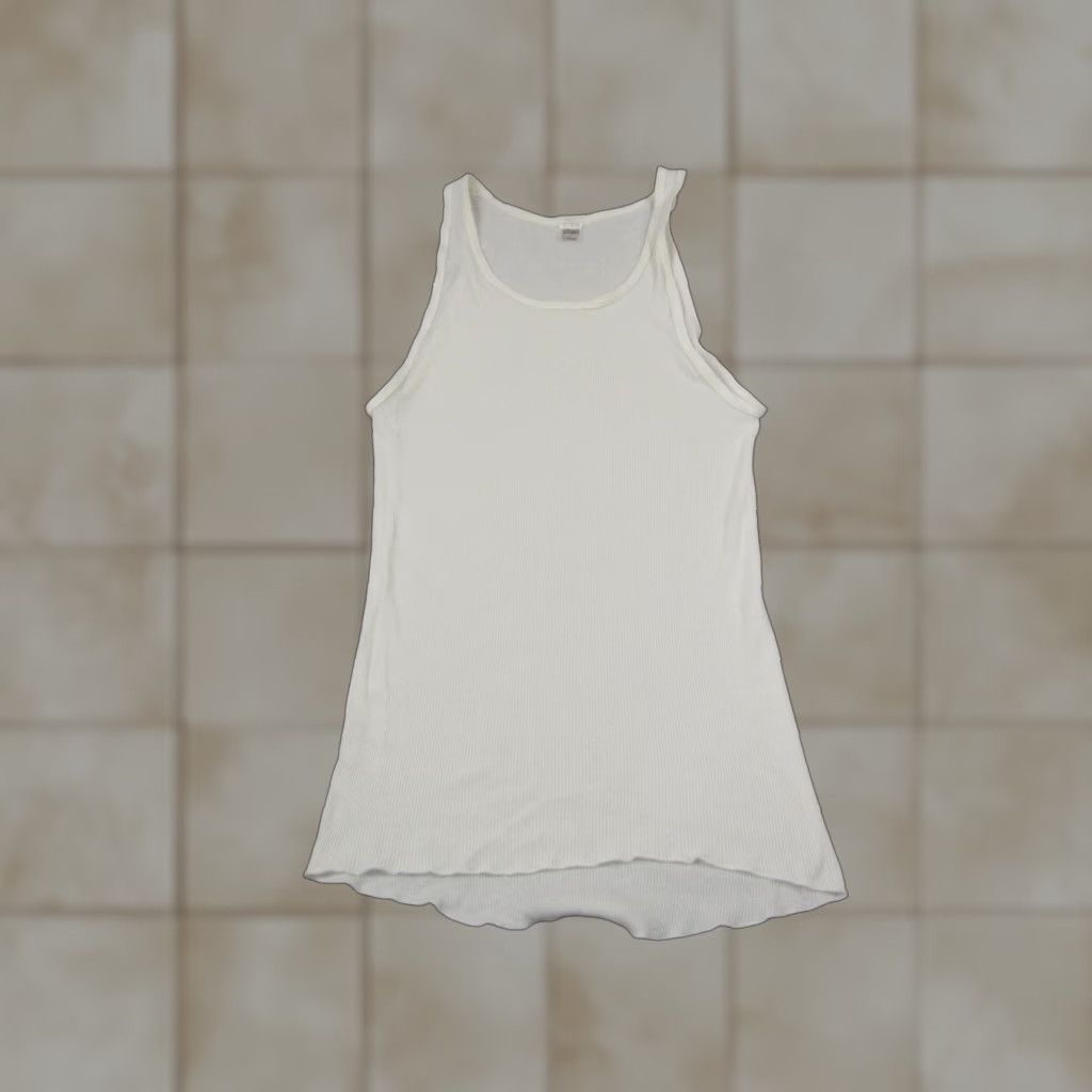 Jockey VINTAGE Jockey Tank Top Mens XL White Ribbed Undershirt Made in USA Size US XL / EU 56 / 4 - 1 Thumbnail