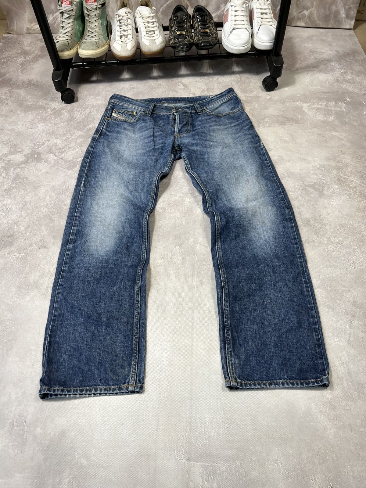 Diesel Vintage Diesel Baggy Y2k Distressed Fade Pants Size US 33 - 5 Thumbnail