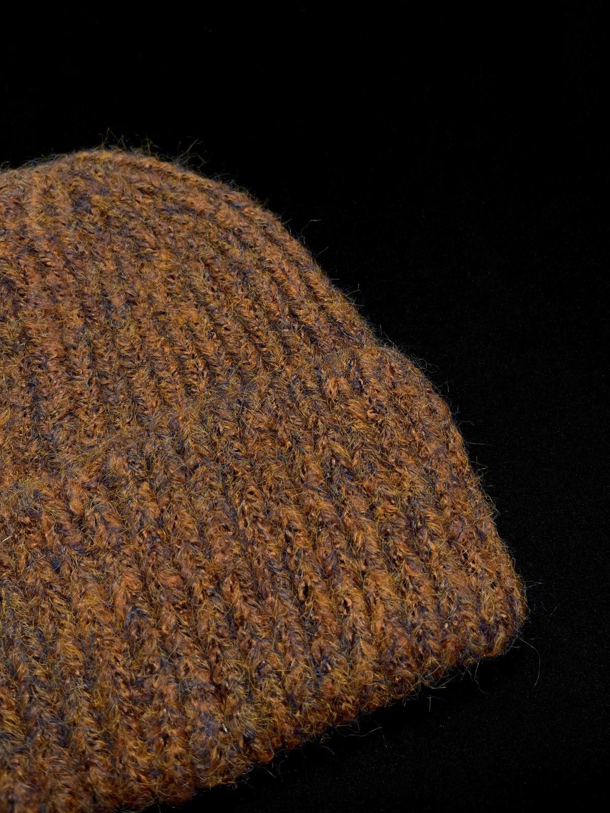 Japanese Brand Brown Ribbed Beanie – Cozy Knit Hat for Fall & Winter Size ONE SIZE - 3 Thumbnail