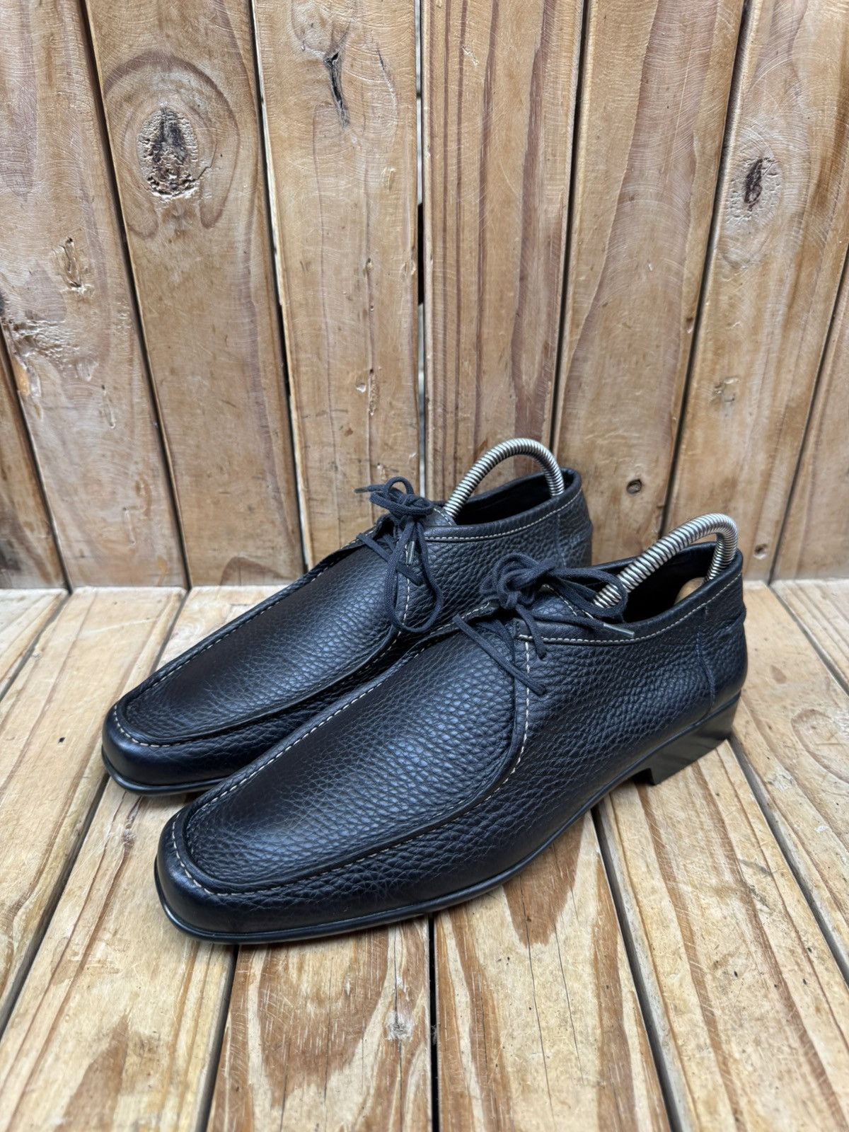 J.M. Weston J.M Weston Men’s black dress leather shoes sz UK 7.5 D Size US 8.5 / EU 41-42 - 6 Thumbnail