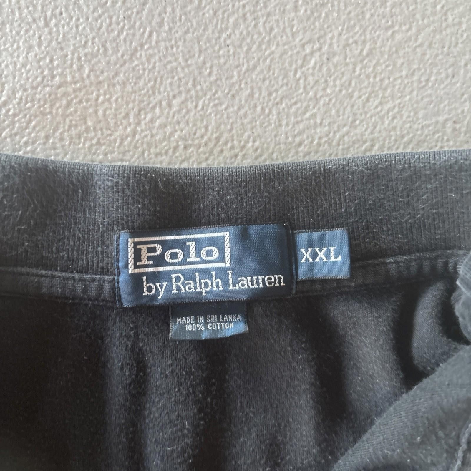 Polo Ralph Lauren Ralph Lauren Vintage Polo Shirt XXL Black Slim Fit 90's VTG Size US XXL / EU 58 / 5 - 2 Thumbnail