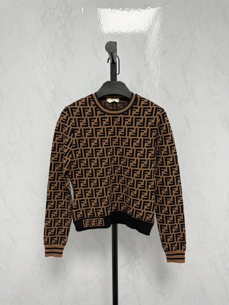 Fendi Fendi size 38 Old flower full-printed logo long-sleeved s Size US XXS / EU 40 - 1 Thumbnail