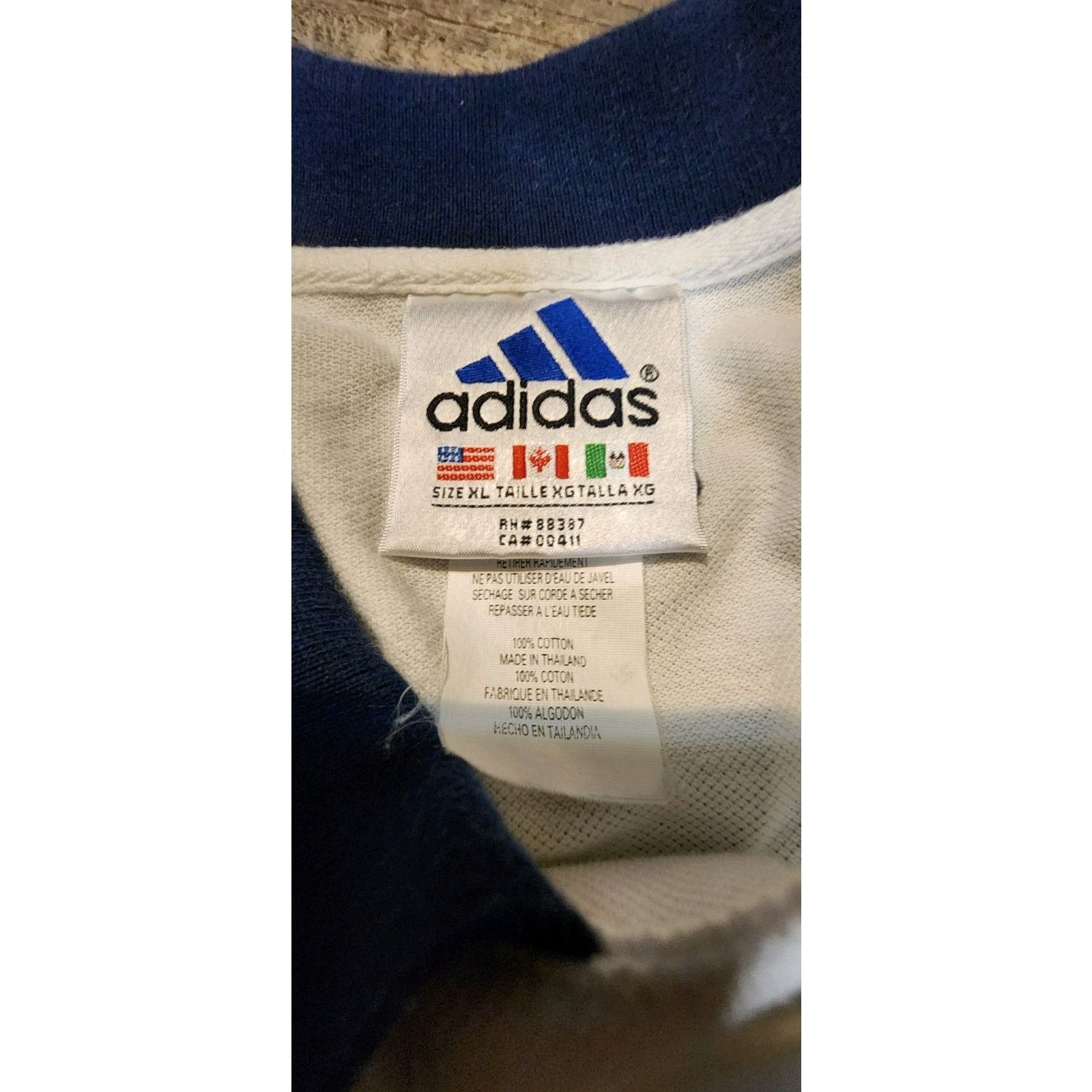 Adidas Adidas New York Yankees Polo White & Blue Shirt XL 2019 Size US XL / EU 56 / 4 - 8 Thumbnail