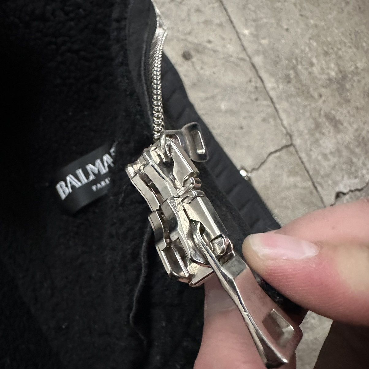 Balmain Shearling Biker Jacket in Black Size US L / EU 52-54 / 3 - 8 Thumbnail