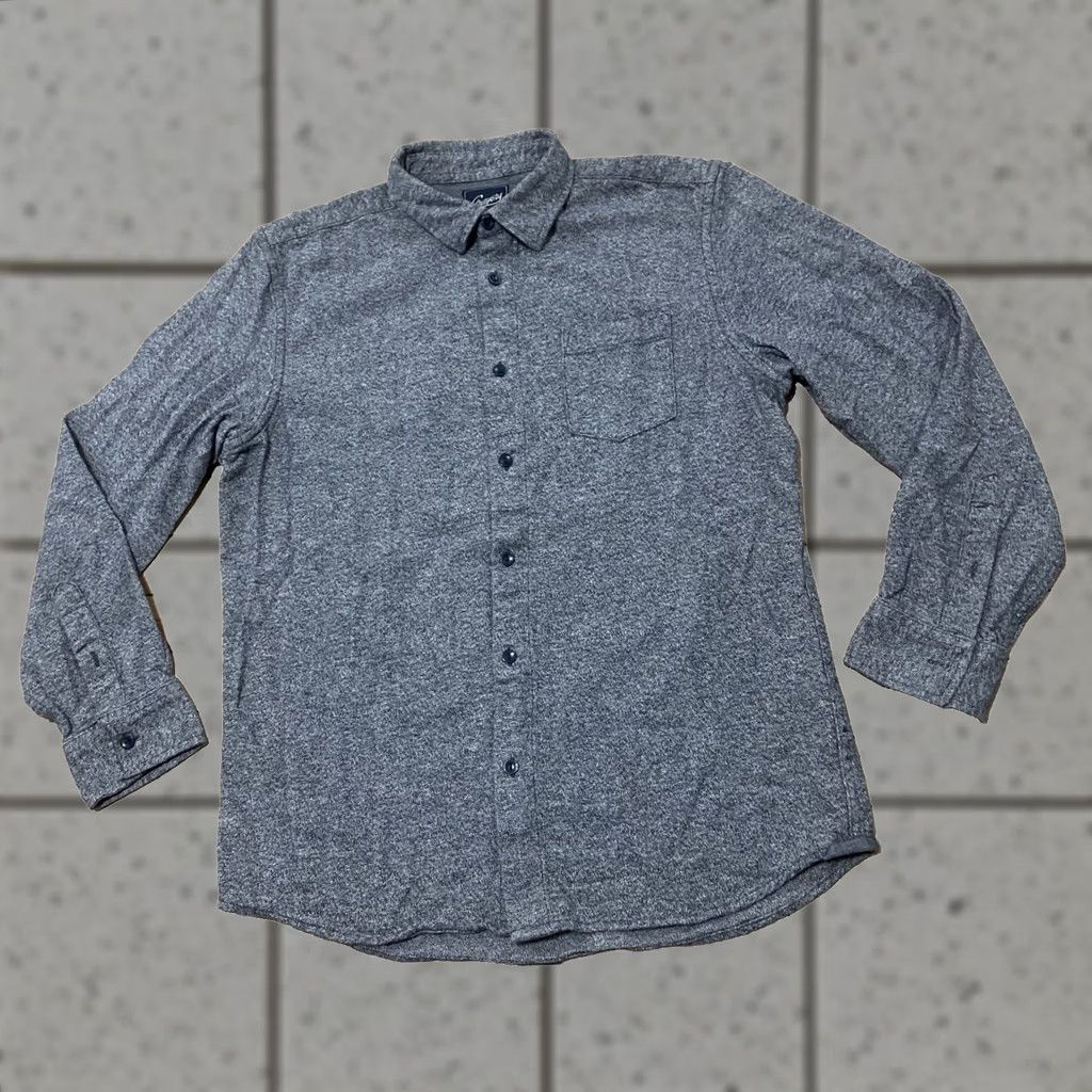 Grayers VINTAGE Grayers Heritage Flannel Shirt Men L Gray Knit Monochrome Streetwear Old Money Size US L / EU 52-54 / 3 - 1 Thumbnail