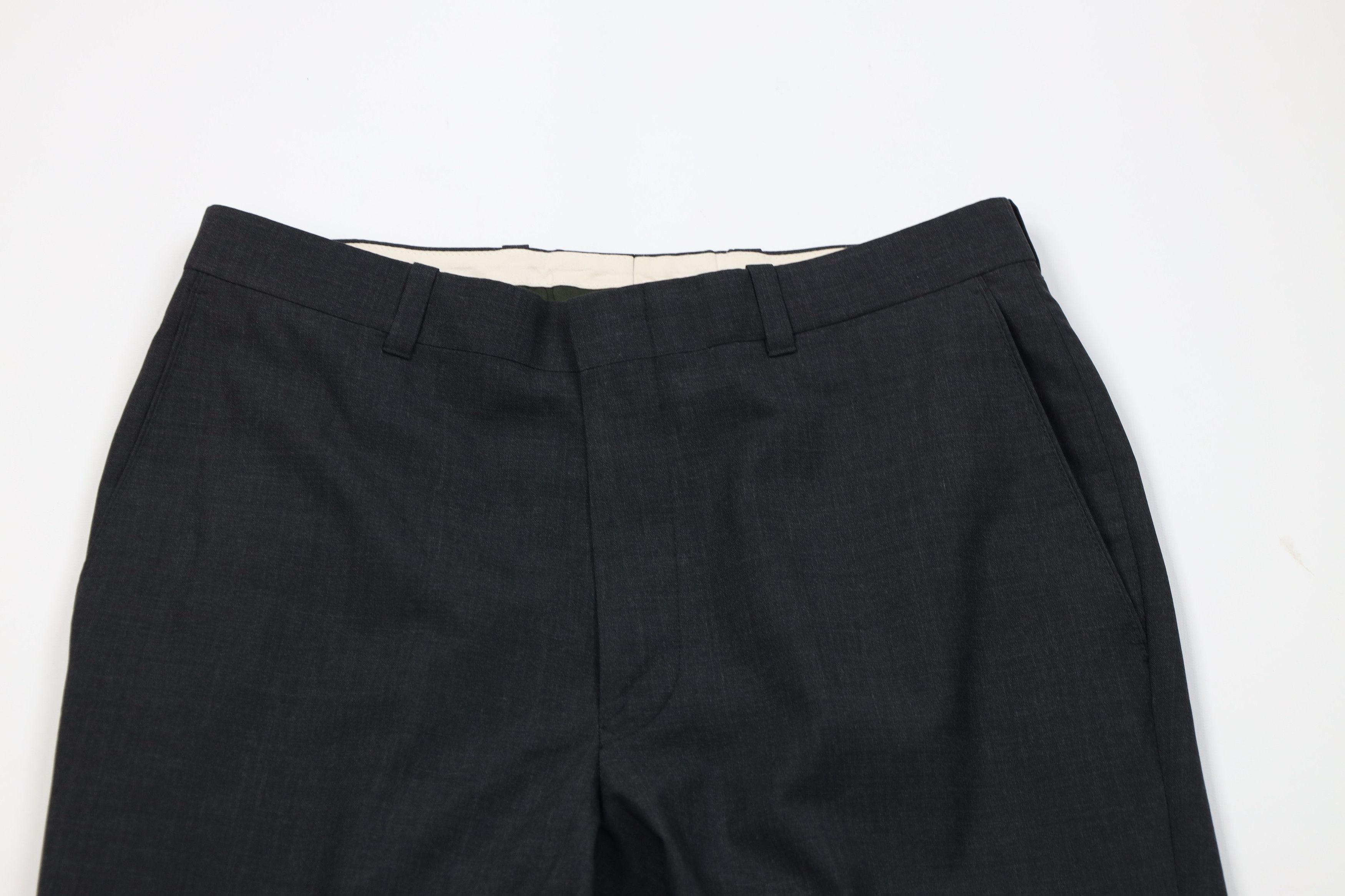 L.L. Bean Vintage 90s Y2K LL Bean Wool Knit Chino Pants Charcoal Gray Size US 32 / EU 48 - 2 Thumbnail