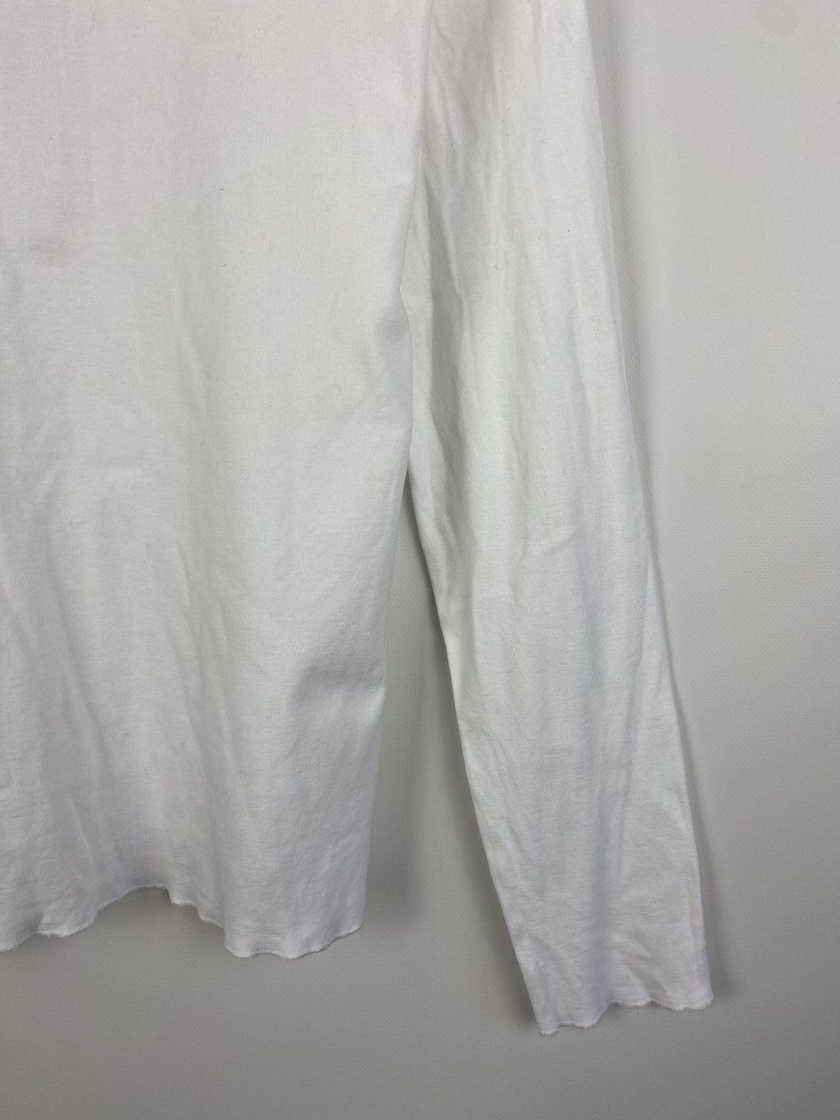 Designer × Sonia Rykiel Sonia Rykiel White Long Sleeve Graphic Tee "Lady" Blouse Size XL / US 12-14 / IT 48-50 - 16 Thumbnail