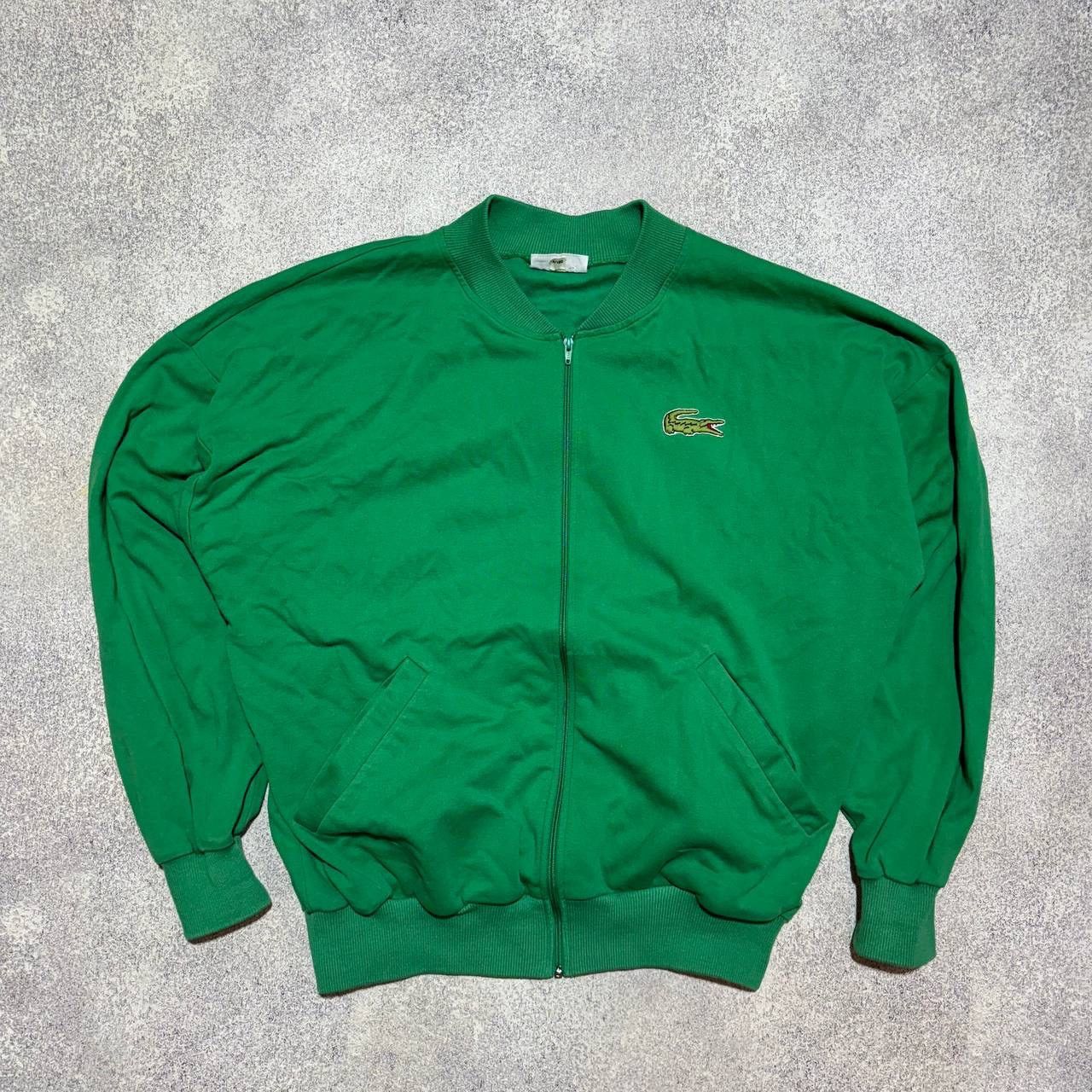 Japanese Brand × Lacoste × Vintage 🐊 Vintage Lacoste Zip Hoodie Bomer Jacket Green Y2K Size US M / EU 48-50 / 2 - 2 Thumbnail
