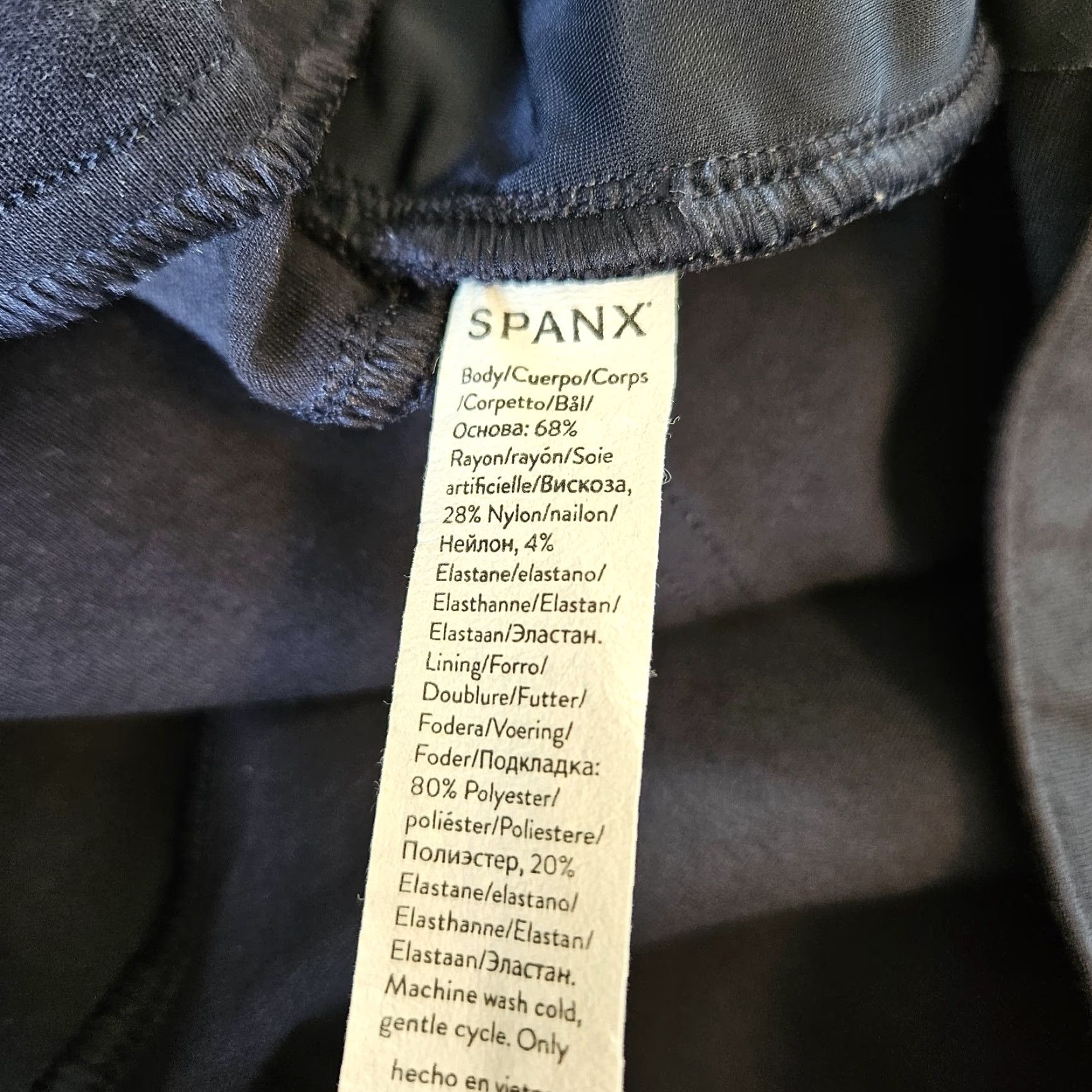 Spanx Spanx Womens Cropped Pants XL Blue Pull On High Rise Knit Ponte Cropped Pant Womens Size 40" / US 18 - 6 Thumbnail