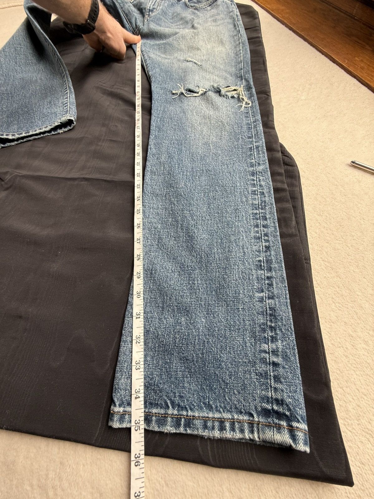Saint Laurent Paris Saint Laurent ss16 selvedge d10 jeans surf sound 36 crash Size US 36 / EU 52 - 8 Thumbnail