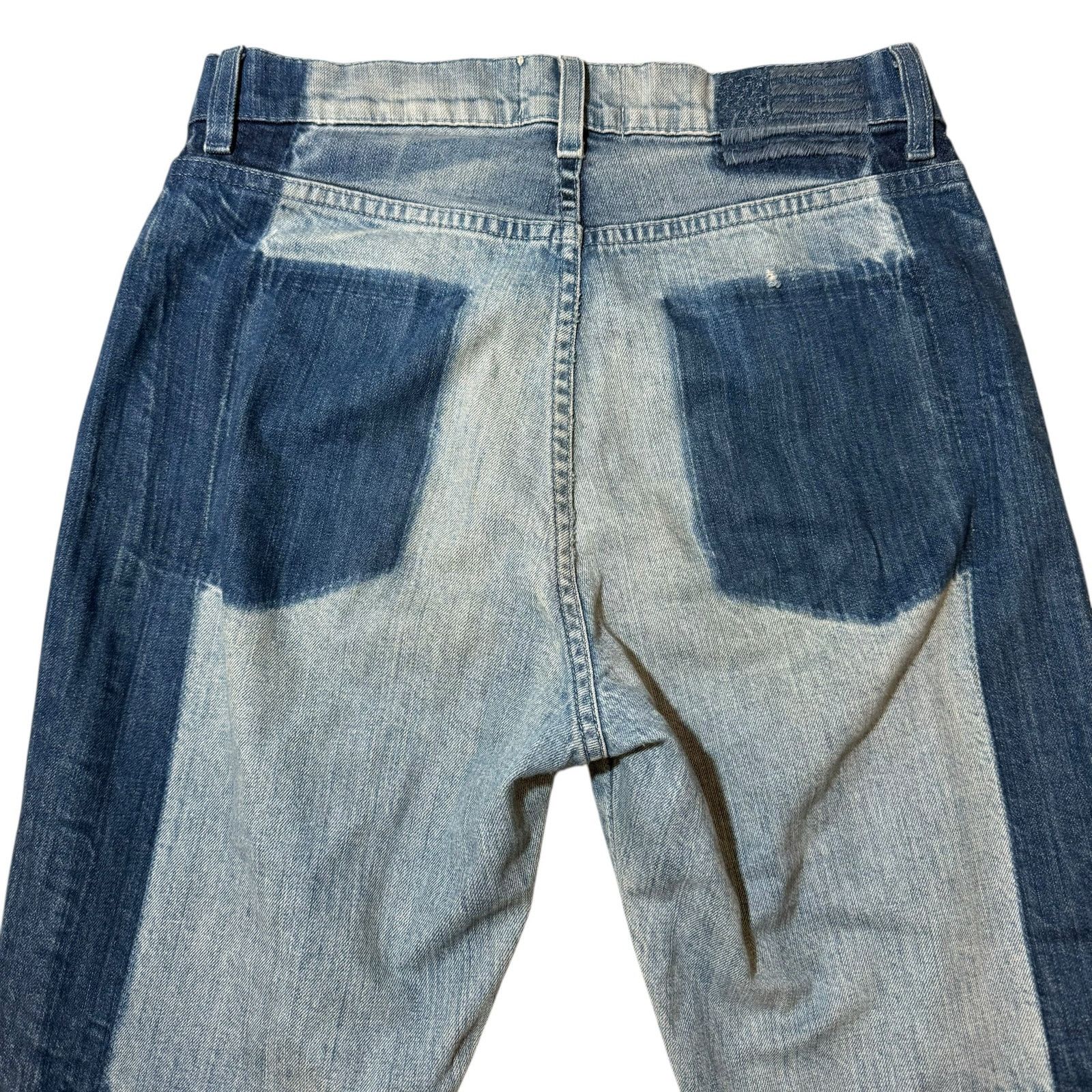 Other REVICE Two Tone Ankle Blue Jeans Distressed Raw Hem Size 29 Size 30" / US 8 / IT 44 - 6 Thumbnail