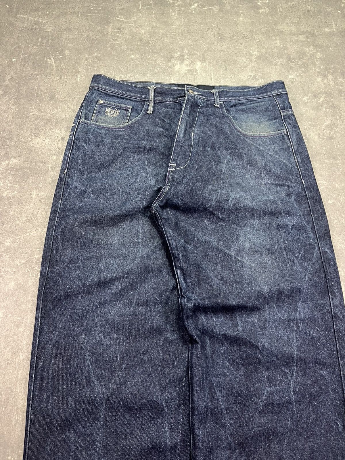 Phat Farm 2000s Y2K Phat Farm Washed Heavy Mega Baggy Denim Jeans 40 Size US 40 / EU 56 - 3 Thumbnail
