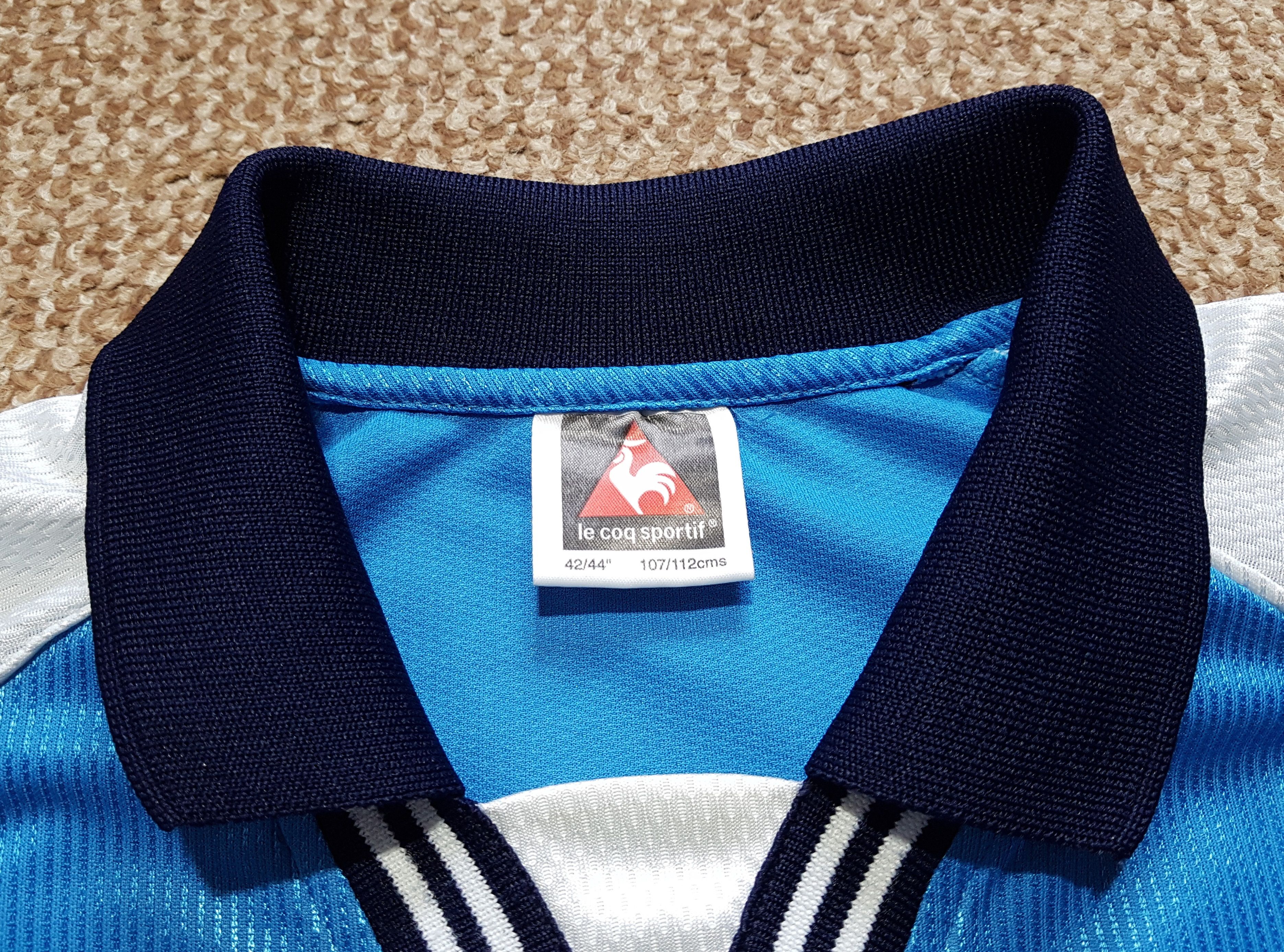 Le Coq Sportif Manchester City 1999-2001 Vintage Football Soccer Jersey XL Size US XL / EU 56 / 4 - 15 Thumbnail