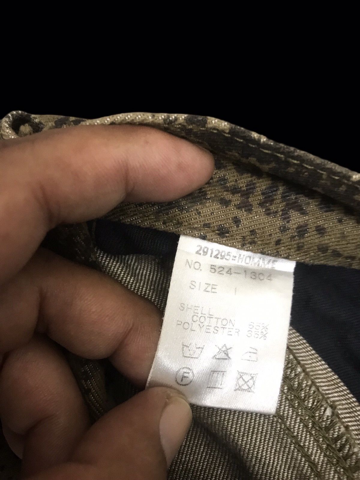 291295=Homme 💥291295 HOMME Very Rare Full Print Stamp Cargo Pant F106 Size US 27 - 19 Thumbnail