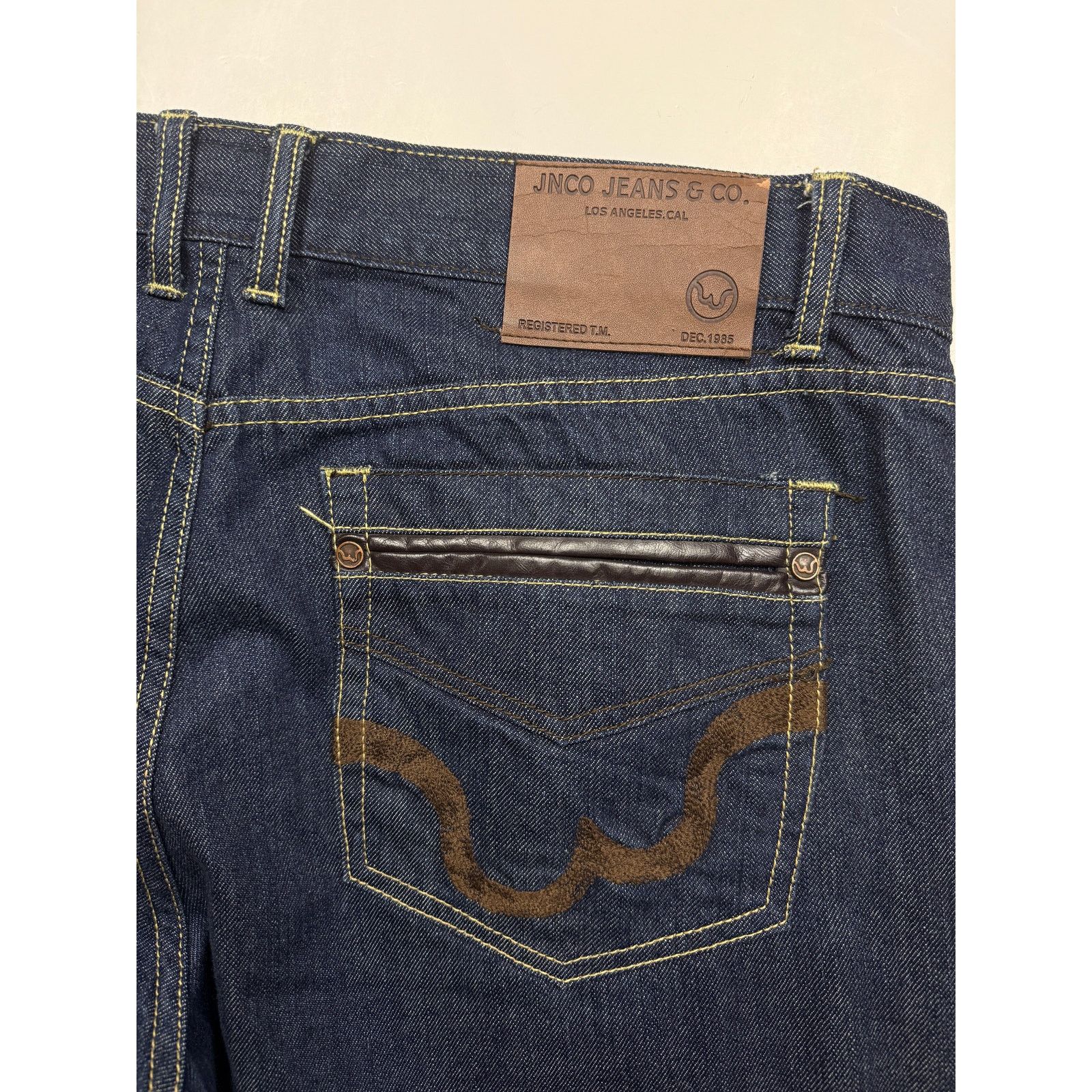 Vintage Vintage Y2K JNCO Slim Straight 101 Dark Wash Size 42W Size US 42 / EU 58 - 6 Thumbnail