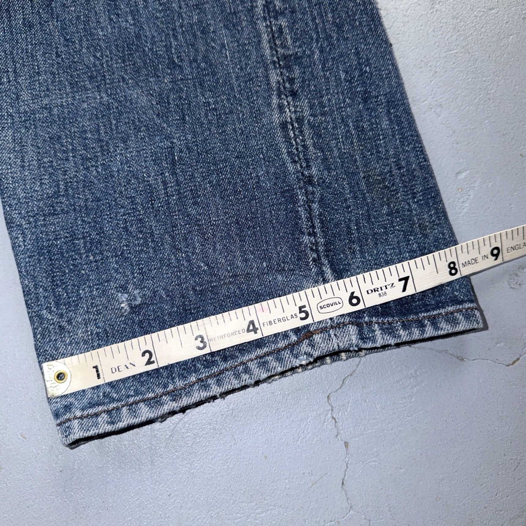 Levi's VINTAGE Levi's 501 Jeans Men 31x30 Blue Denim USA 1960s Redline Selvedge 60s 66 XX Flat Front Straight Size US 31 - 5 Thumbnail