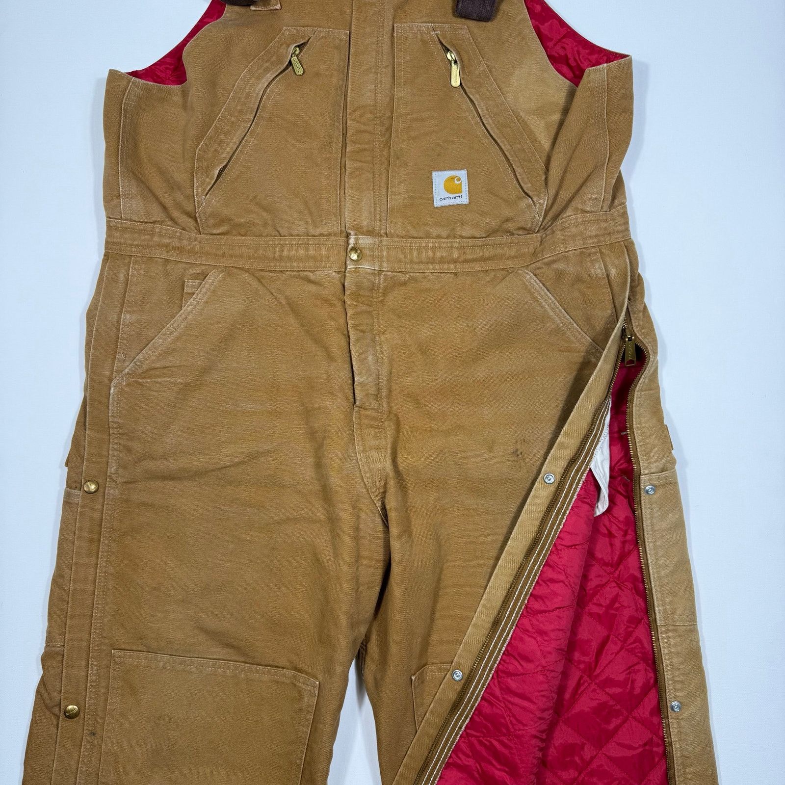 Carhartt Vintage Carhartt Duck Canvas Insulated Overalls Quilt Lined Size US XL / EU 56 / 4 - 5 Thumbnail