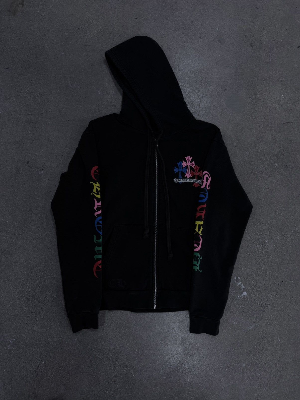 Chrome Hearts Chrome Hearts Cross Logo Zip Up Hoodie Black/Multicolor Size US M / EU 48-50 / 2 - 1 Thumbnail