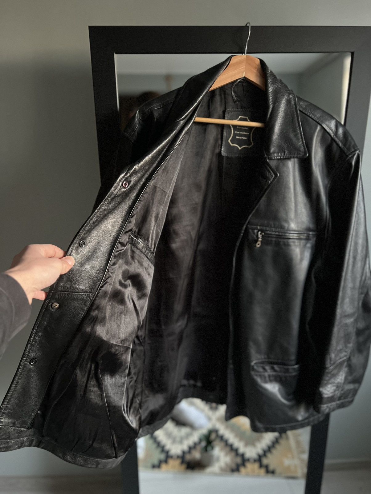 Vera Pelle × Vintage Vintage Vera Pelle 90's Real Leather Aviator Jacket Size US L / EU 52-54 / 3 - 7 Thumbnail