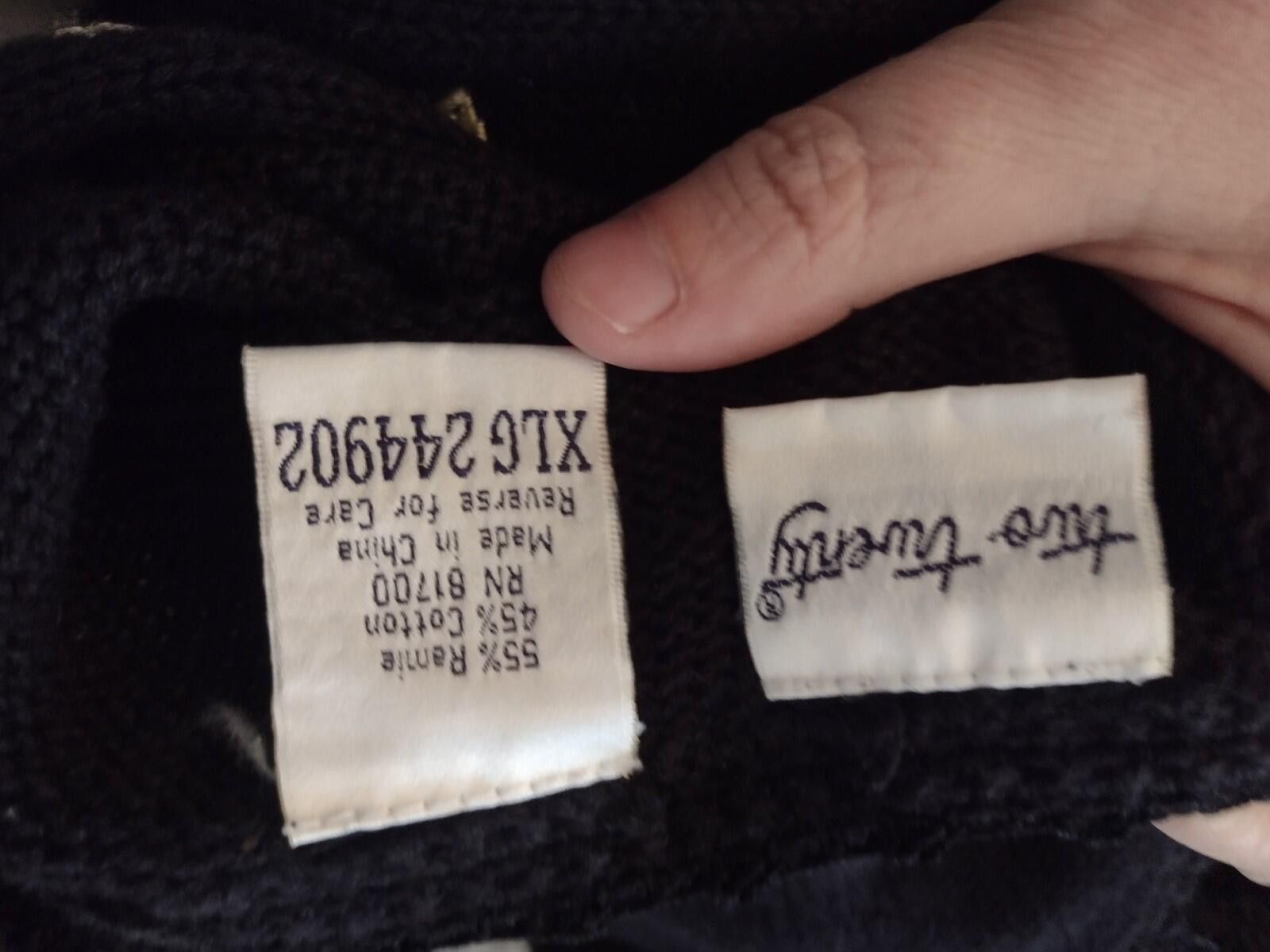 TWNTY-TWO VTG 90s XL Ramie Cotton Floral Embroidered Knit Vest Black Size XL / US 12-14 / IT 48-50 - 10 Thumbnail