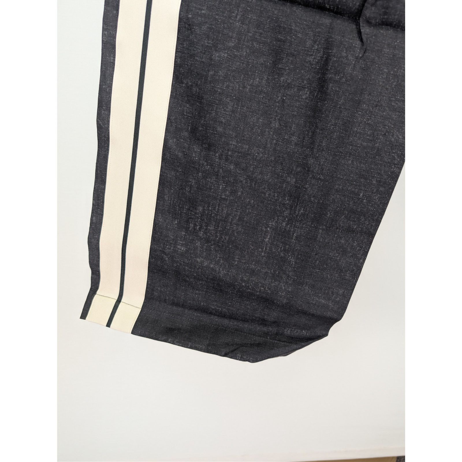 Palm Angels o1rshd1 Classic Logo Linen Track Pants Anthracite/Off White Size US 36 / EU 52 - 17 Thumbnail