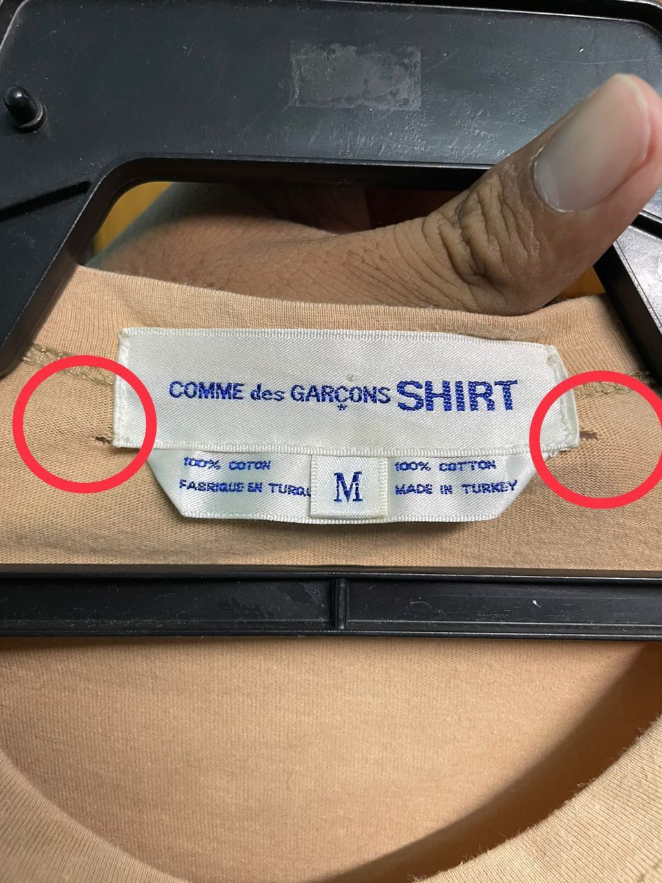 Comme des Garcons × Hypebeast COMME des GARCONS 2001 ete Big Hand Print T shirt Size US M / EU 48-50 / 2 - 6 Thumbnail