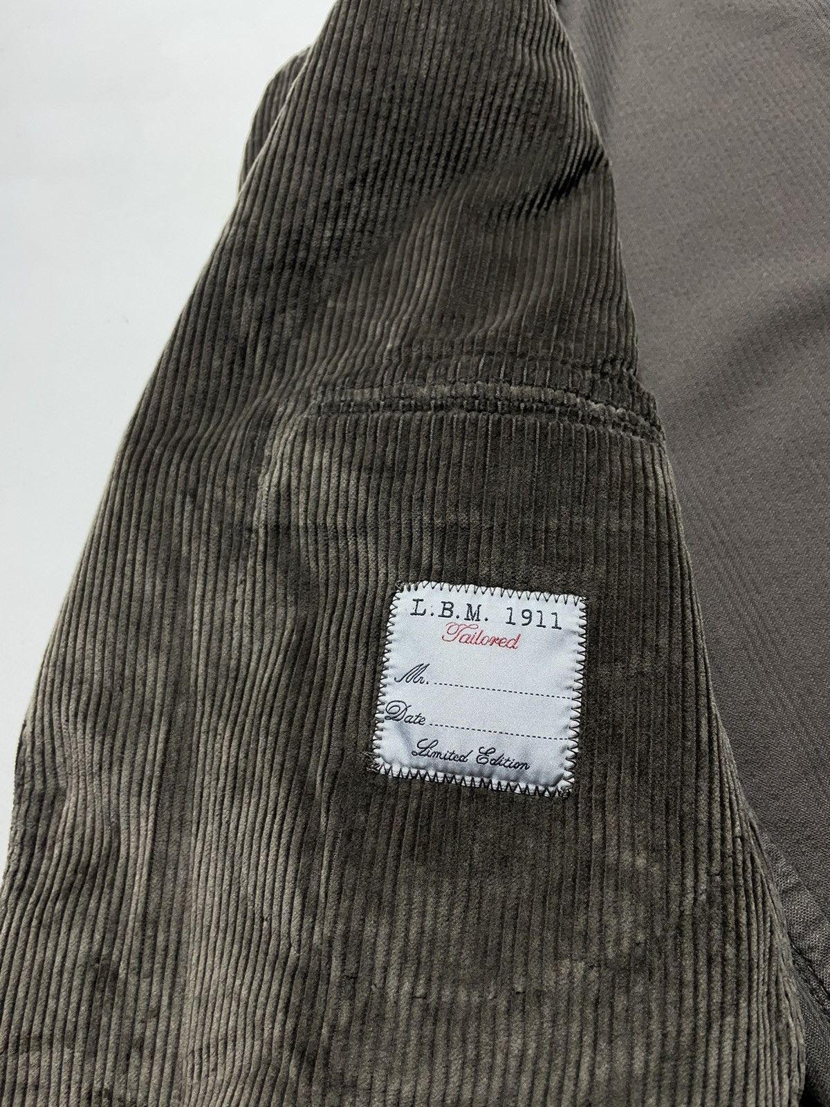 L.B.M. 1911 L.B.M. 1911 Slim Fit Corduroy Blazer Size 46S - 10 Thumbnail