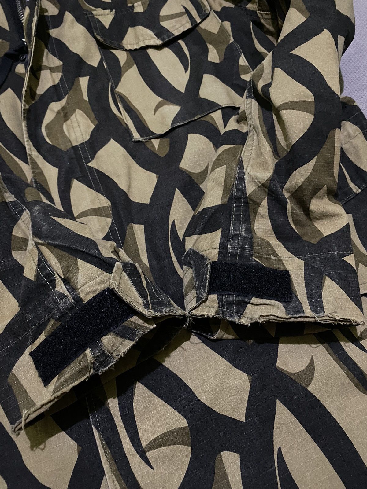 Japanese Brand × Tribal Streetwear × Vintage M65 parka Houston inc “like Number (N)ine tribal camo jacket Size US L / EU 52-54 / 3 - 6 Thumbnail