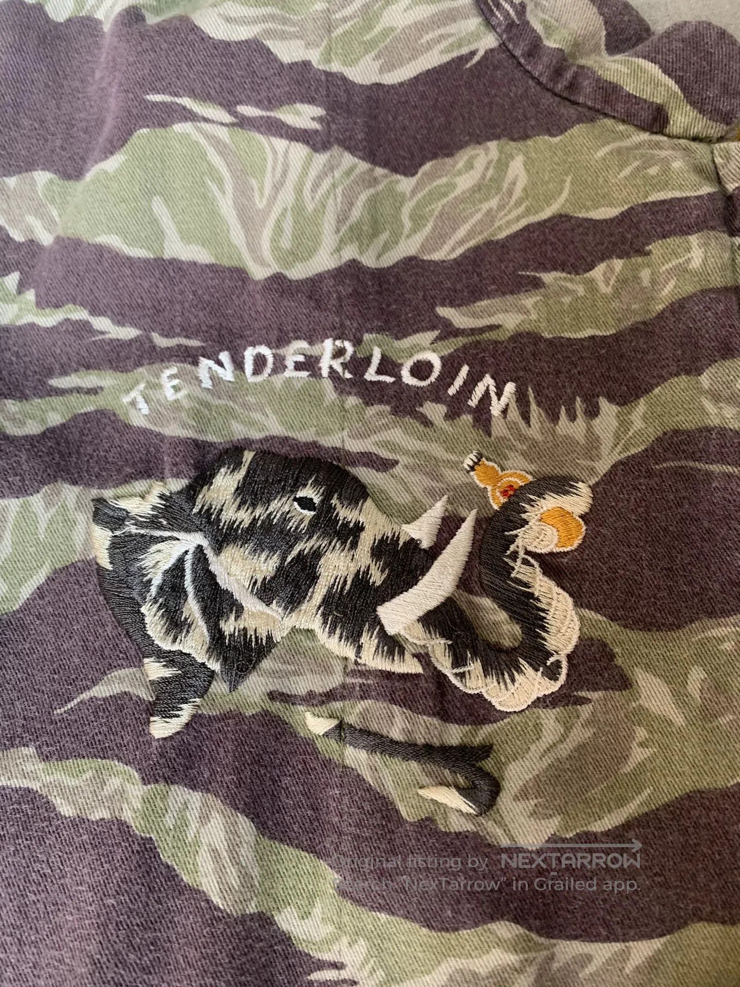 Tenderloin Tenderloin Elephant Embroidered Tiger Stripe Jacket. Size US S / EU 44-46 / 1 - 4 Thumbnail