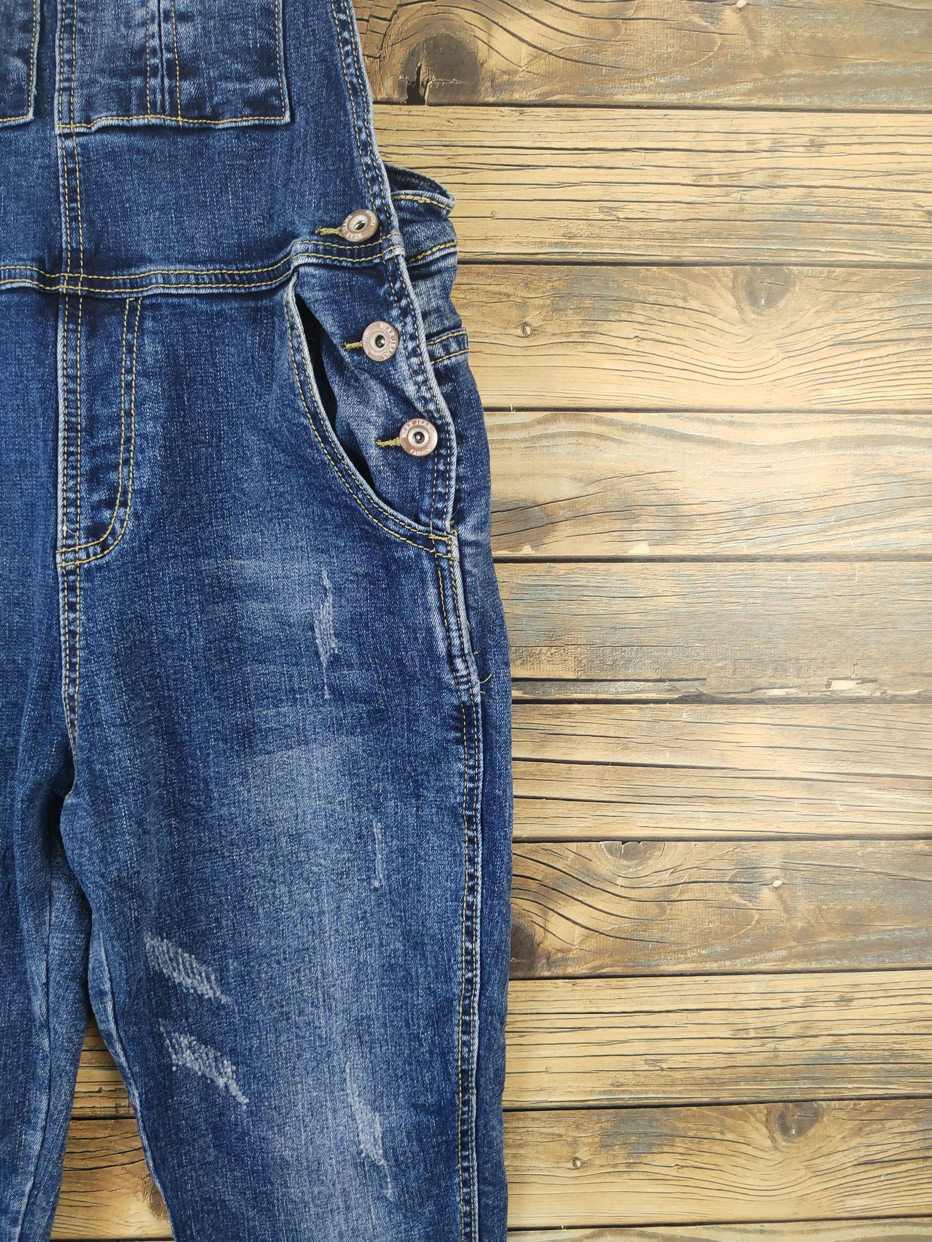 Japanese Brand × Vintage Vintage Japanese Brand Dark Blue Denim Jumpsuits Size 30" / US 8 / IT 44 - 8 Thumbnail