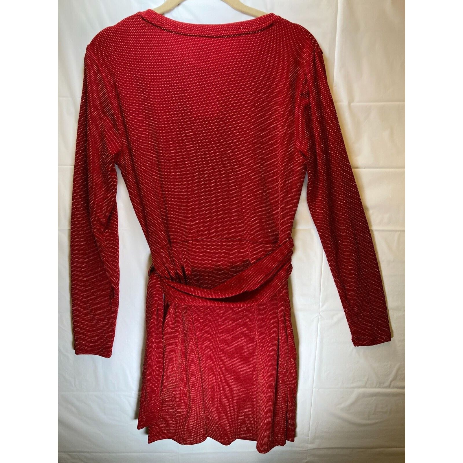 Michael Kors Michael Kors Women's Red Metallic D-Ring Tie T-Shirt Dress S Size S / US 4 / IT 40 - 4 Thumbnail