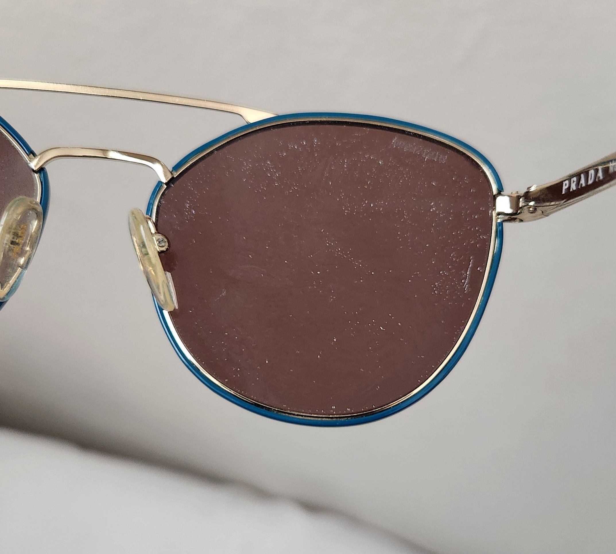 Prada PRADA SPR 63T SL5-8C1 55-19-140 3N GOLD SUNGLASSES Unisex Size ONE SIZE - 17 Thumbnail