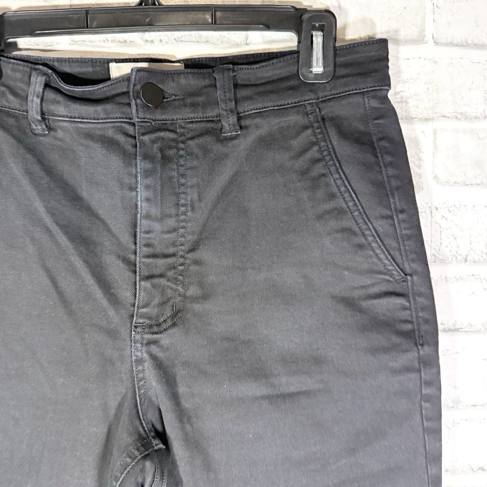 Everlane Everlane Pants Womens Size 8 Black Cropped Wide Casual 100% Cotton x 24 Size 30" / US 8 / IT 44 - 2 Thumbnail