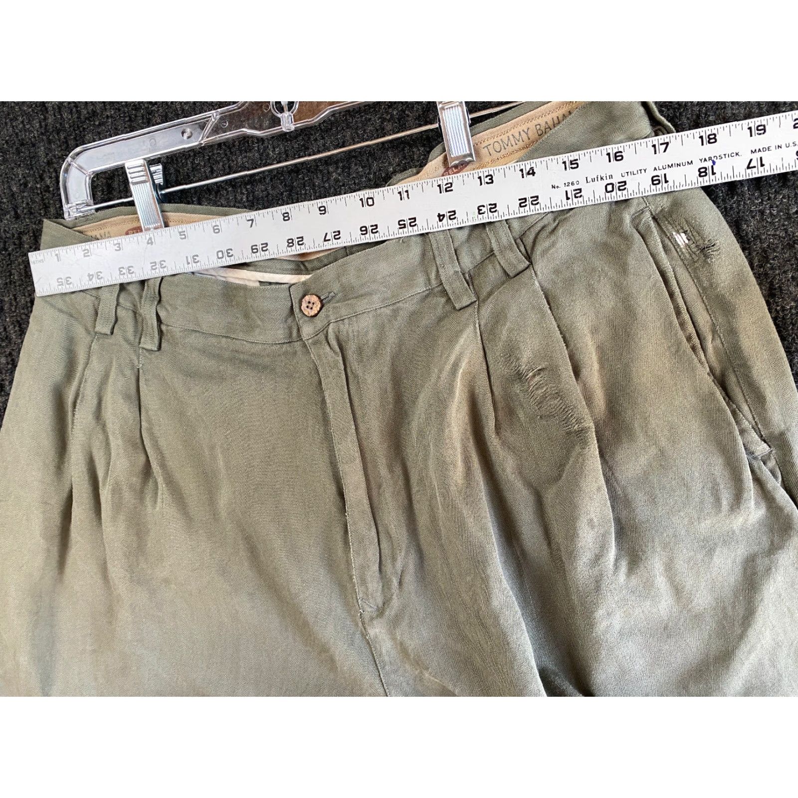 Tommy Bahama Tommy Bahama Men’s Silk Pants Green 38 Relaxed Fit Wide Leg 100% Silk Chino Straight Inseam 28 in Belt Loops Dry Clean Only Vintage? (No) Size US 38 / EU 54 - 5 Thumbnail
