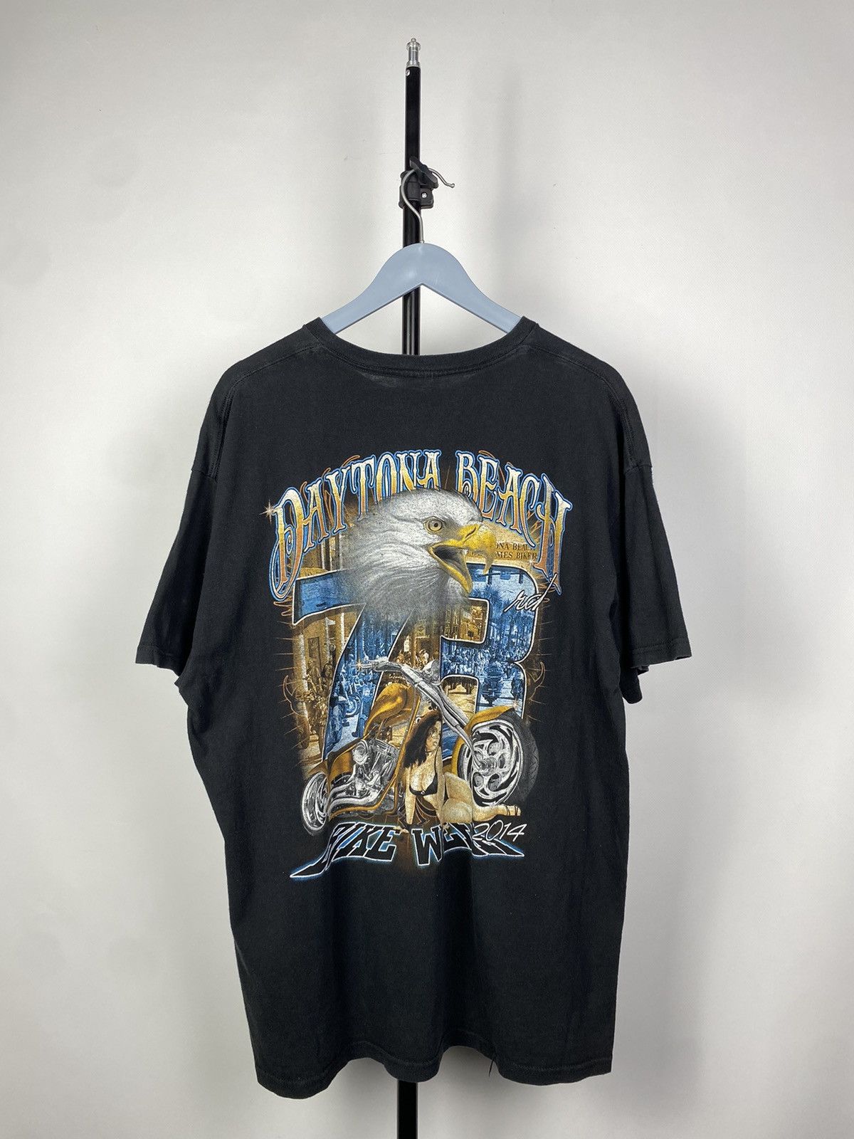 Harley Davidson × Vintage × West Coast Choppers Vintage 2014 Daytona Beach Bike Week T Shirt Size US L / EU 52-54 / 3 - 1 Thumbnail