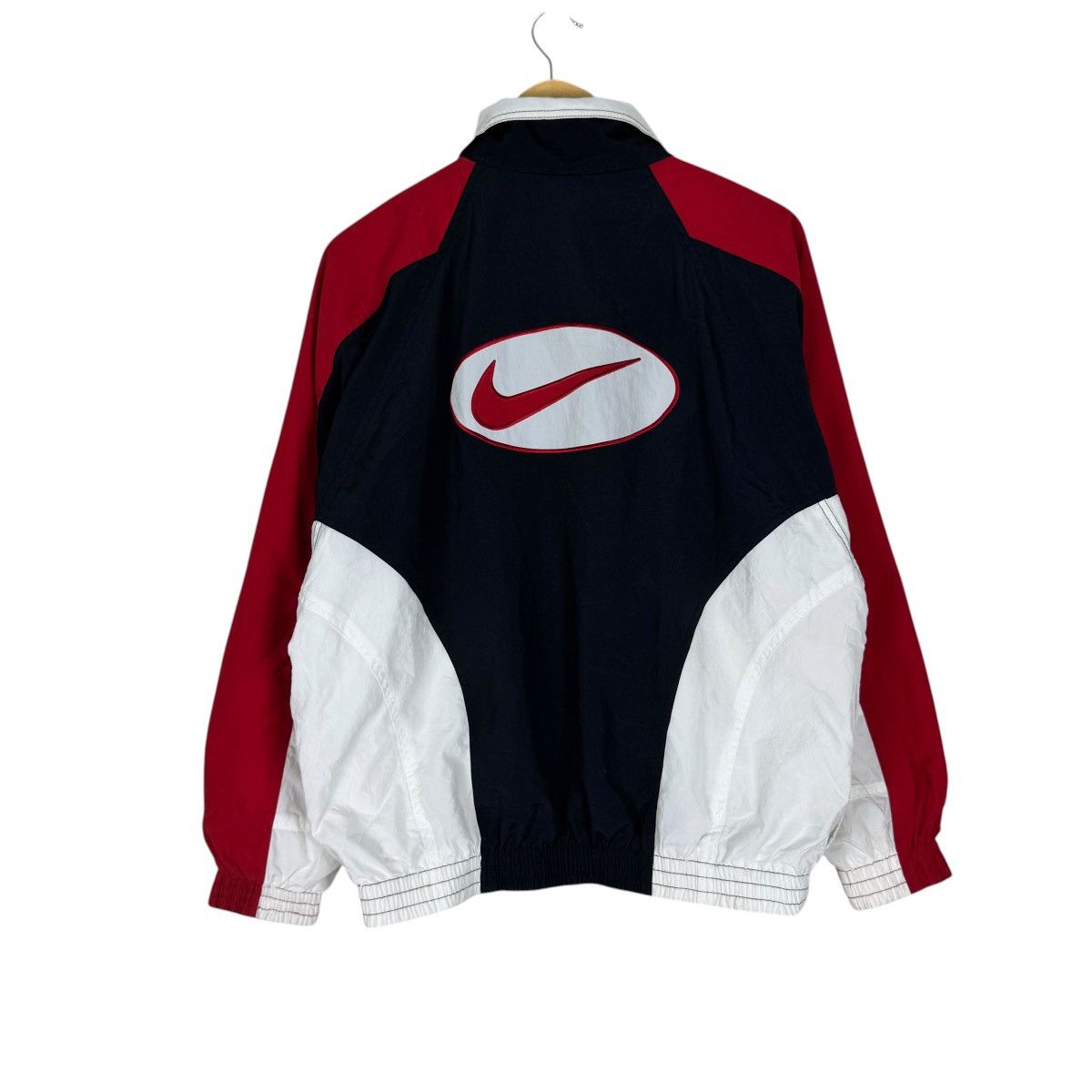 Nike ☀️NIKE SWOOSH CENTER WINDBREAKER JACKET Size US L / EU 52-54 / 3 - 1 Thumbnail