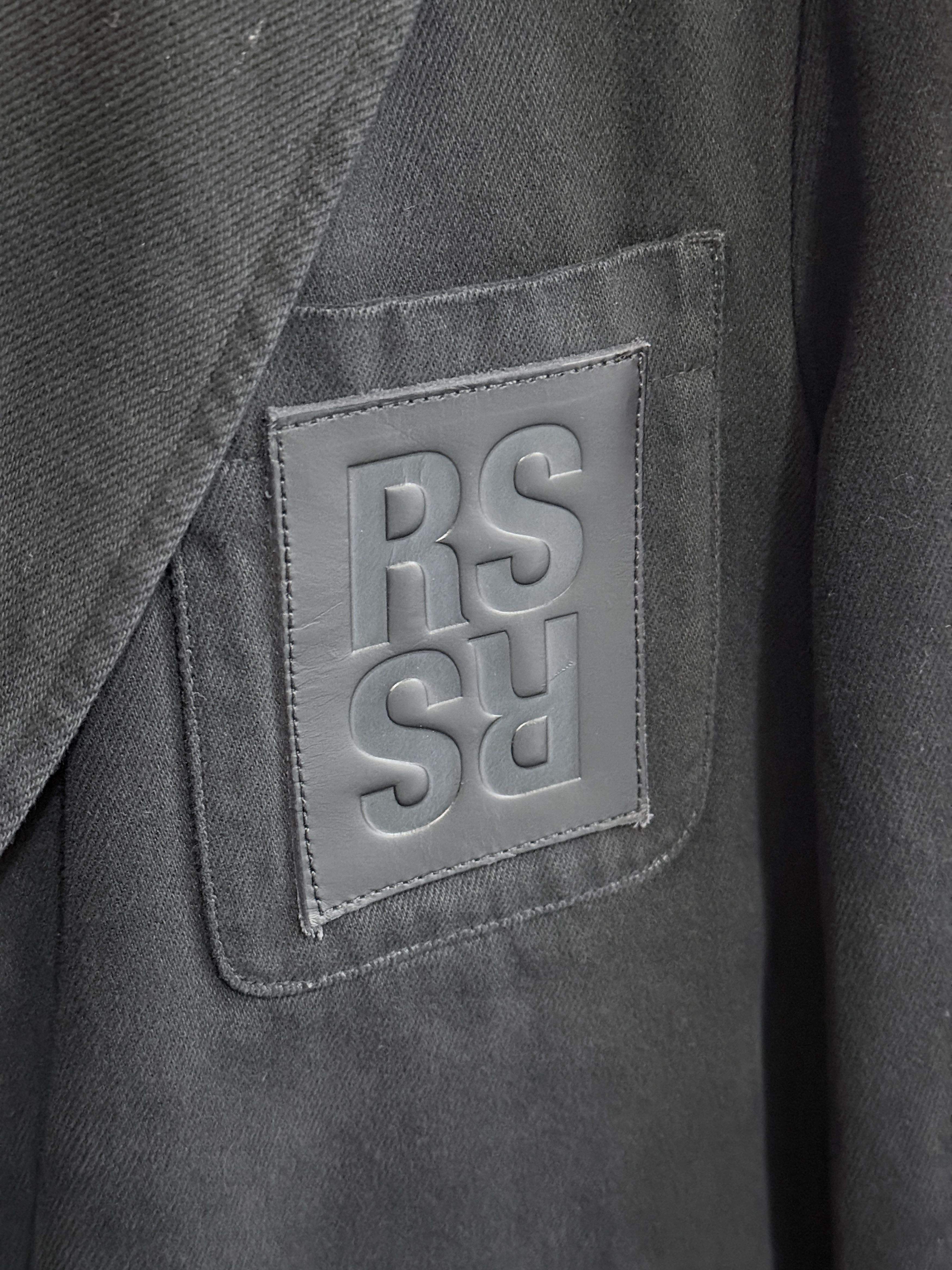 Raf Simons SS22 Black Denim Blazer Jacket Size US S / EU 44-46 / 1 - 9 Thumbnail