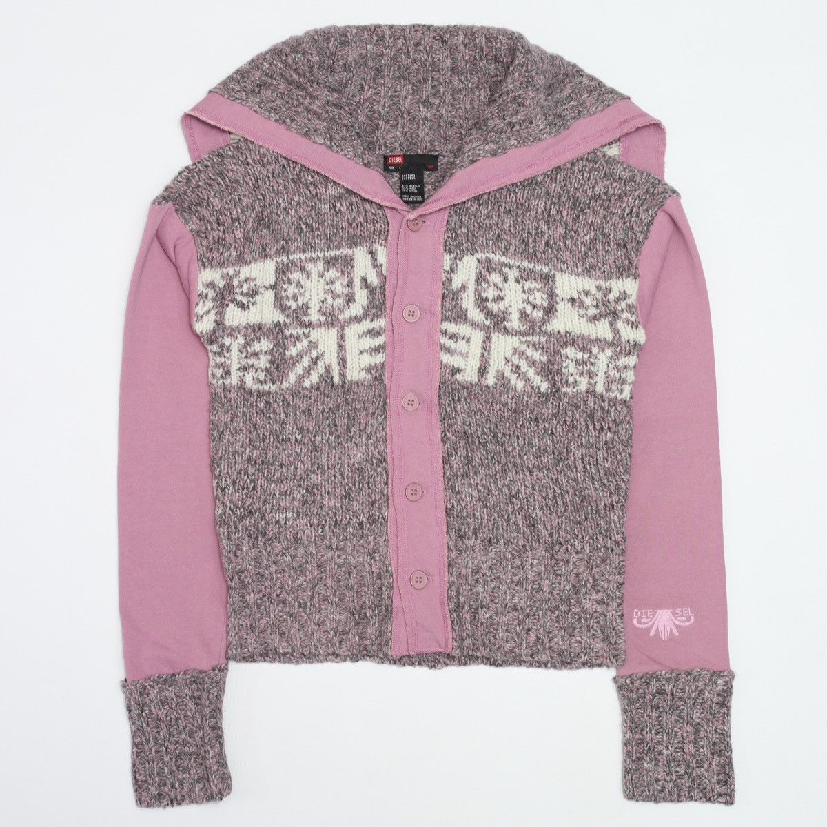 Diesel Diesel Rare Vintage Cardigan Sweater High Neck Size L / US 10 / IT 46 - 1 Thumbnail