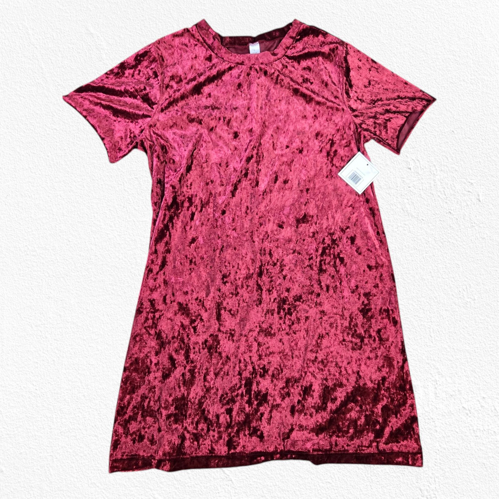 Other Scarlet Red Velvet Mini Dress Size Large Size L / US 10 / IT 46 - 2 Thumbnail