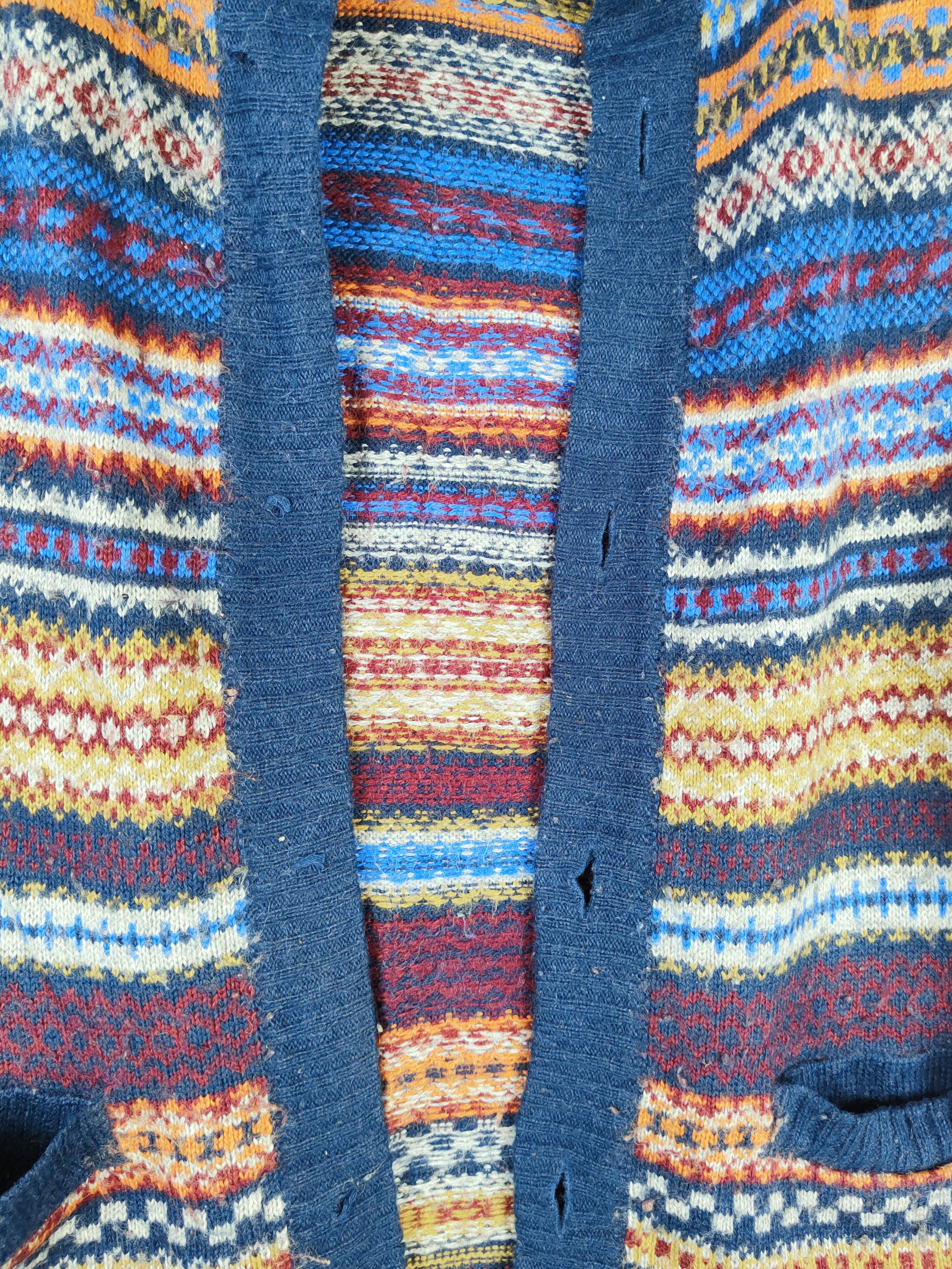 Japanese Brand Japan Blue Hoodie Knitwear Sleeveless Cardigan #W727 Size S / US 4 / IT 40 - 3 Thumbnail