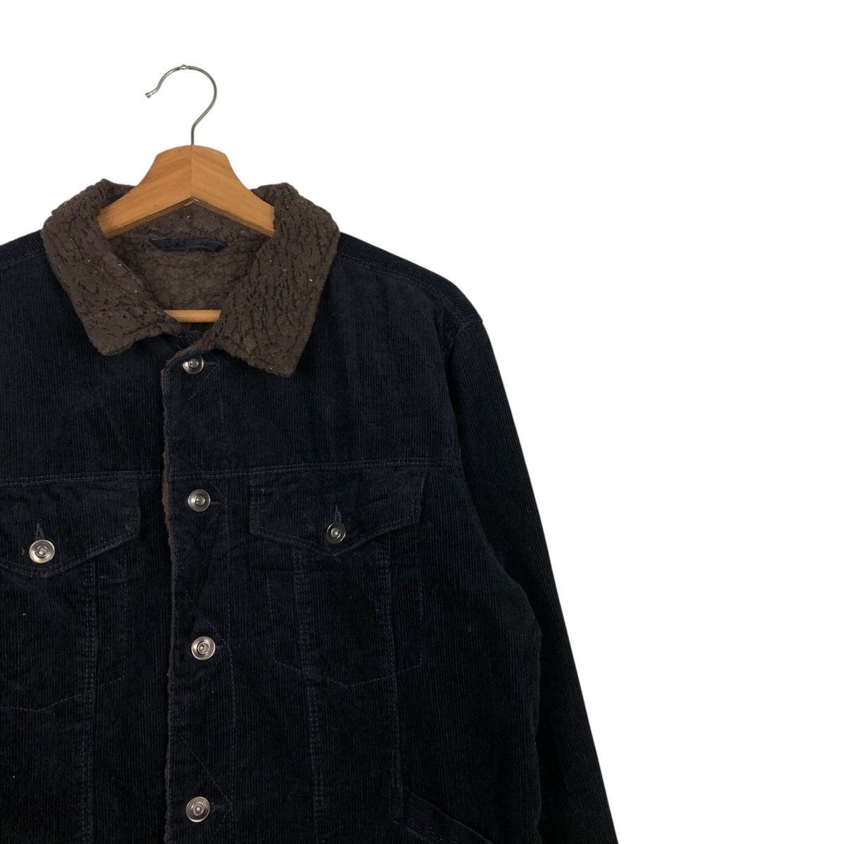 Japanese Brand 📌Vtg Trucker Corduroy Jacket Unknown Blanket Issey Miyake Size US L / EU 52-54 / 3 - 7 Thumbnail