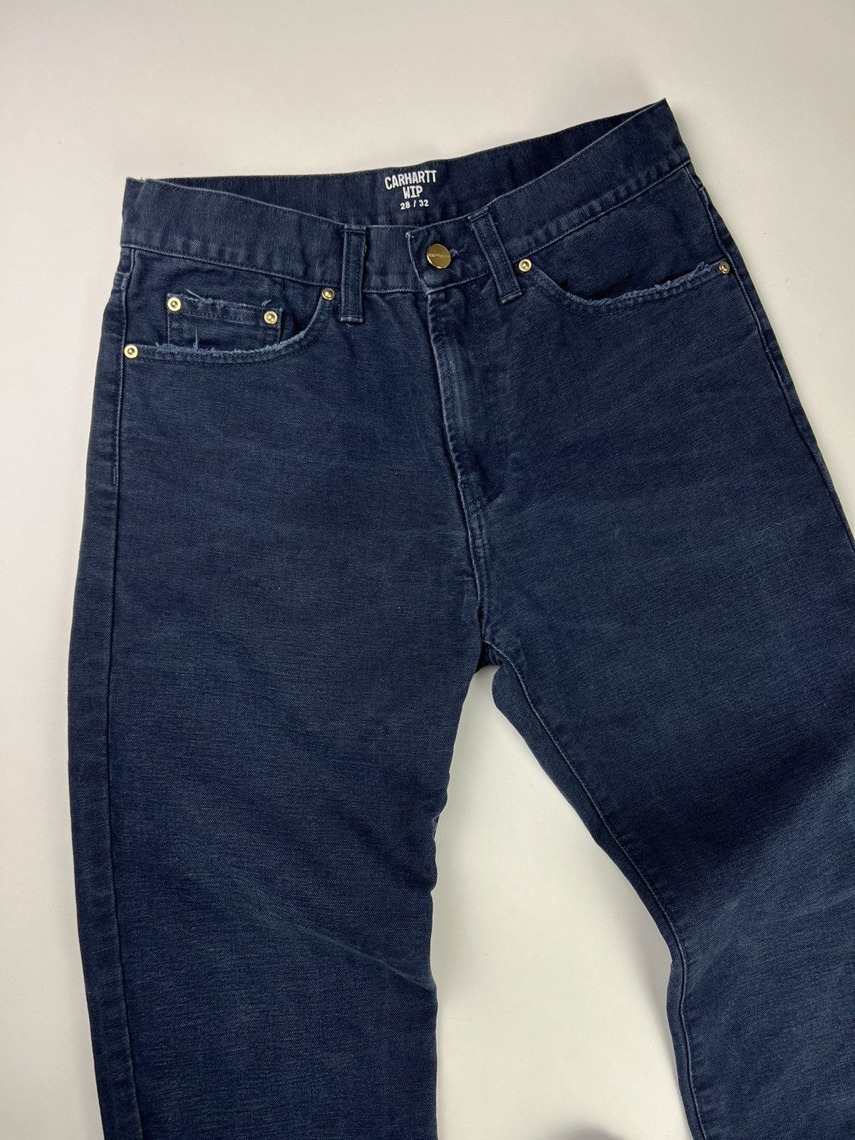 Carhartt × Carhartt Wip × Vintage Dark blue pants Carhartt WIP 28/32 Size US 30 / EU 46 - 7 Thumbnail