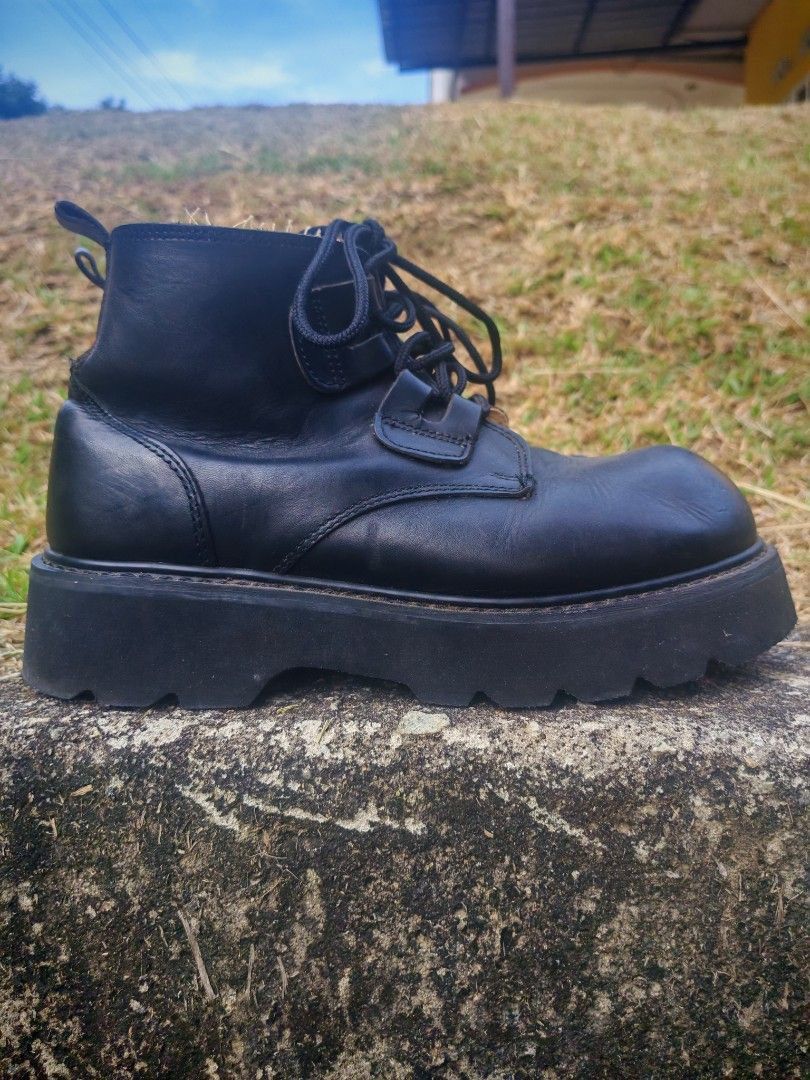 Vintage Vintage J.J. Lester Black Platform Boots Size US 9.5 / EU 42-43 - 2 Thumbnail