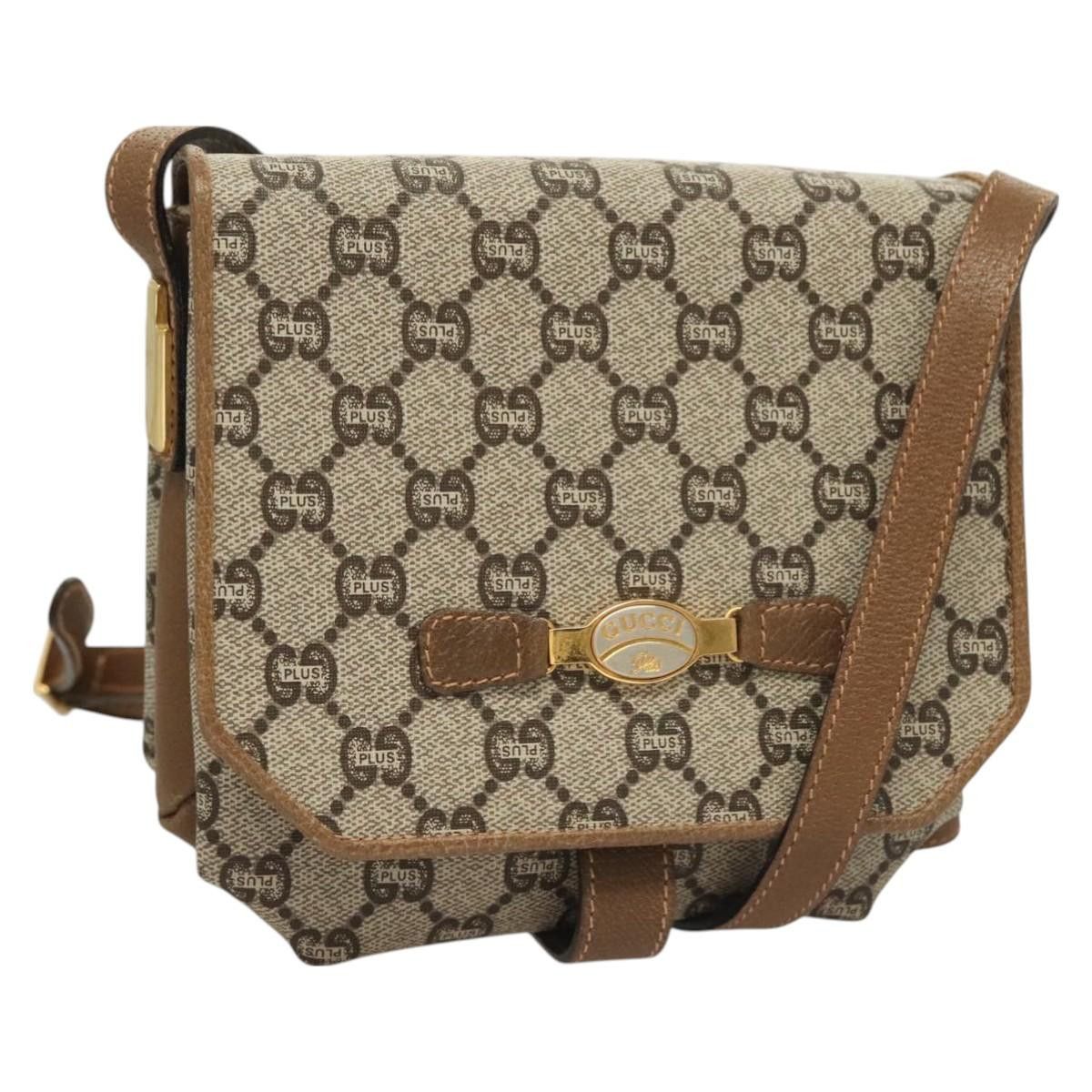 Gucci GUCCI GG Plus Supreme Shoulder Bag Pvc Beige Gold Size ONE SIZE - 1 Thumbnail